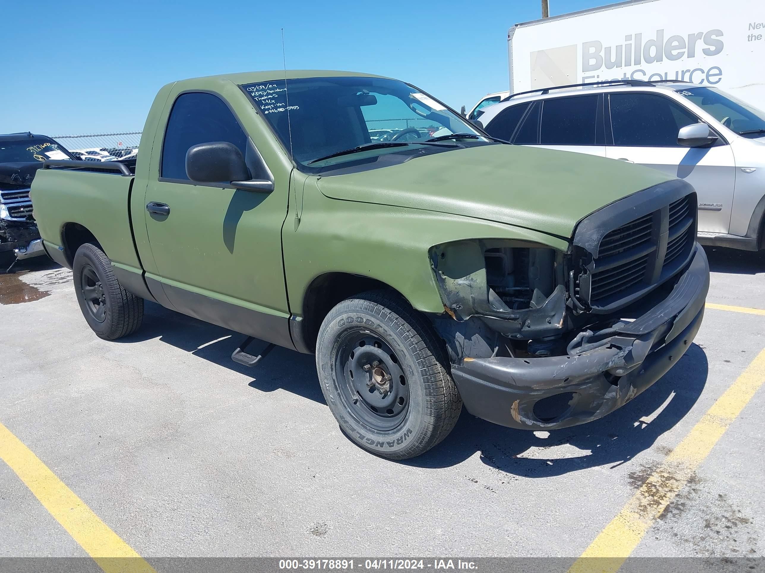 DODGE RAM 2008 1d7ha16k28j195903