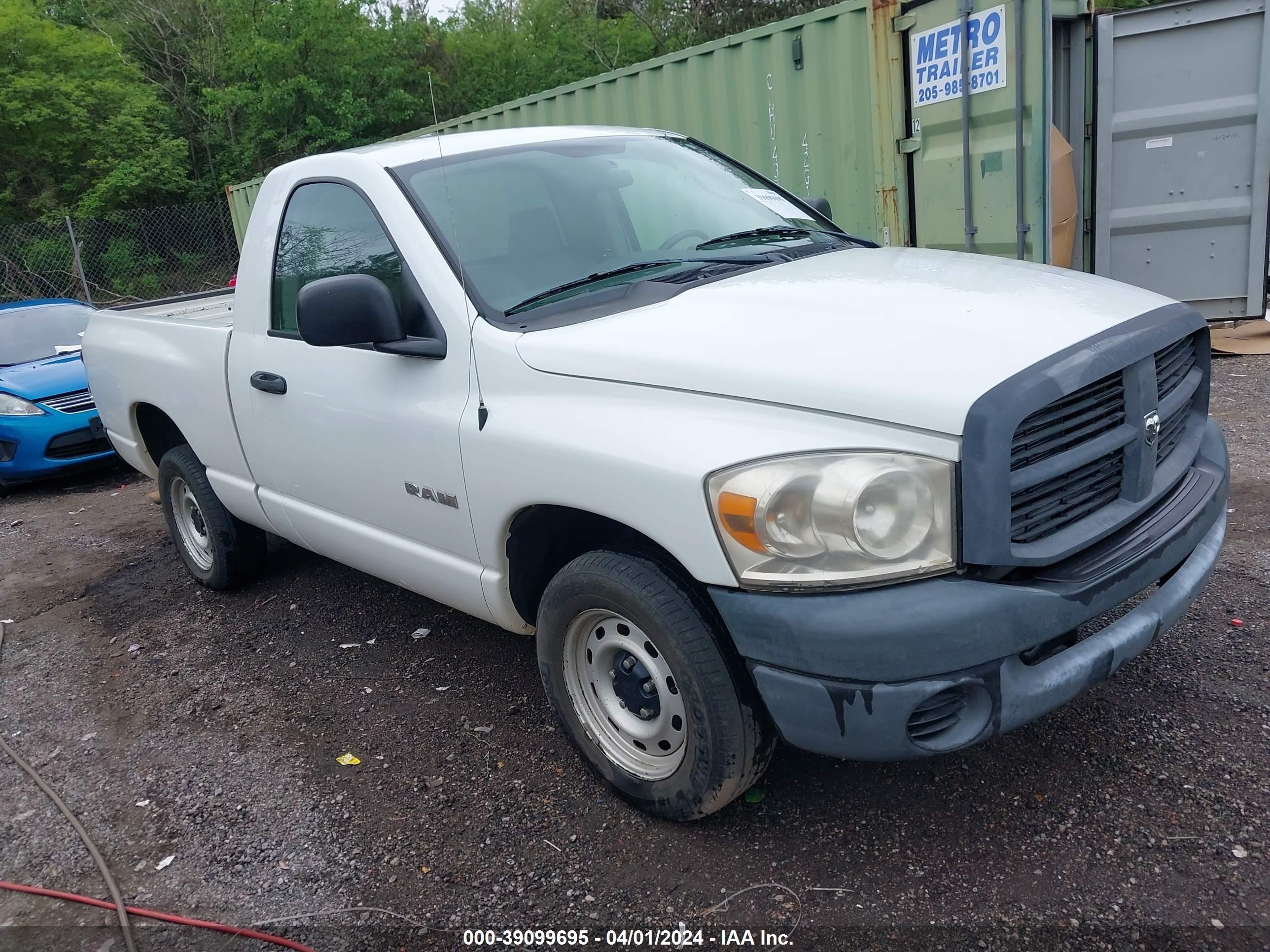 DODGE RAM 2008 1d7ha16k68j176755