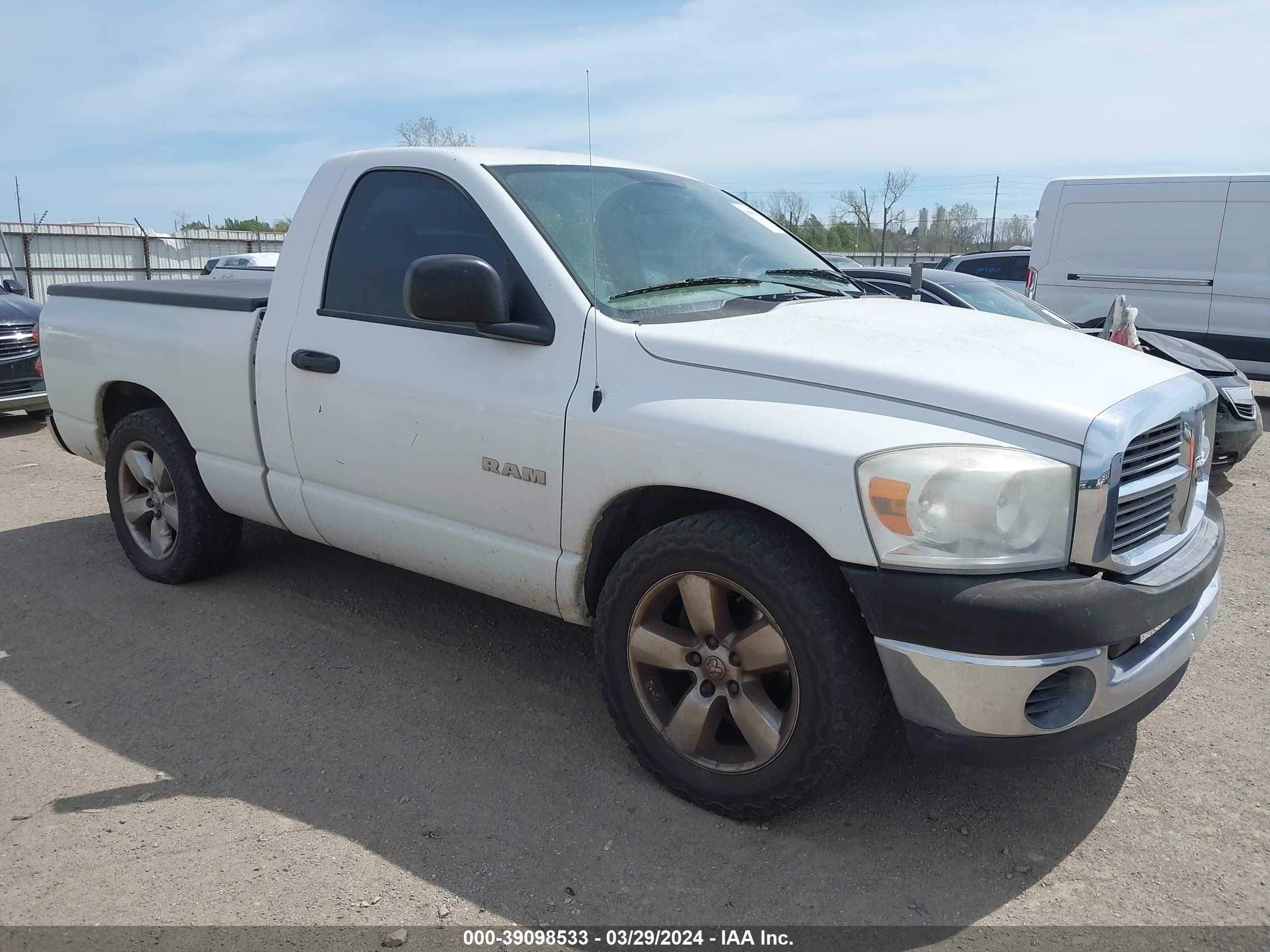 DODGE RAM 2008 1d7ha16kx8j208638