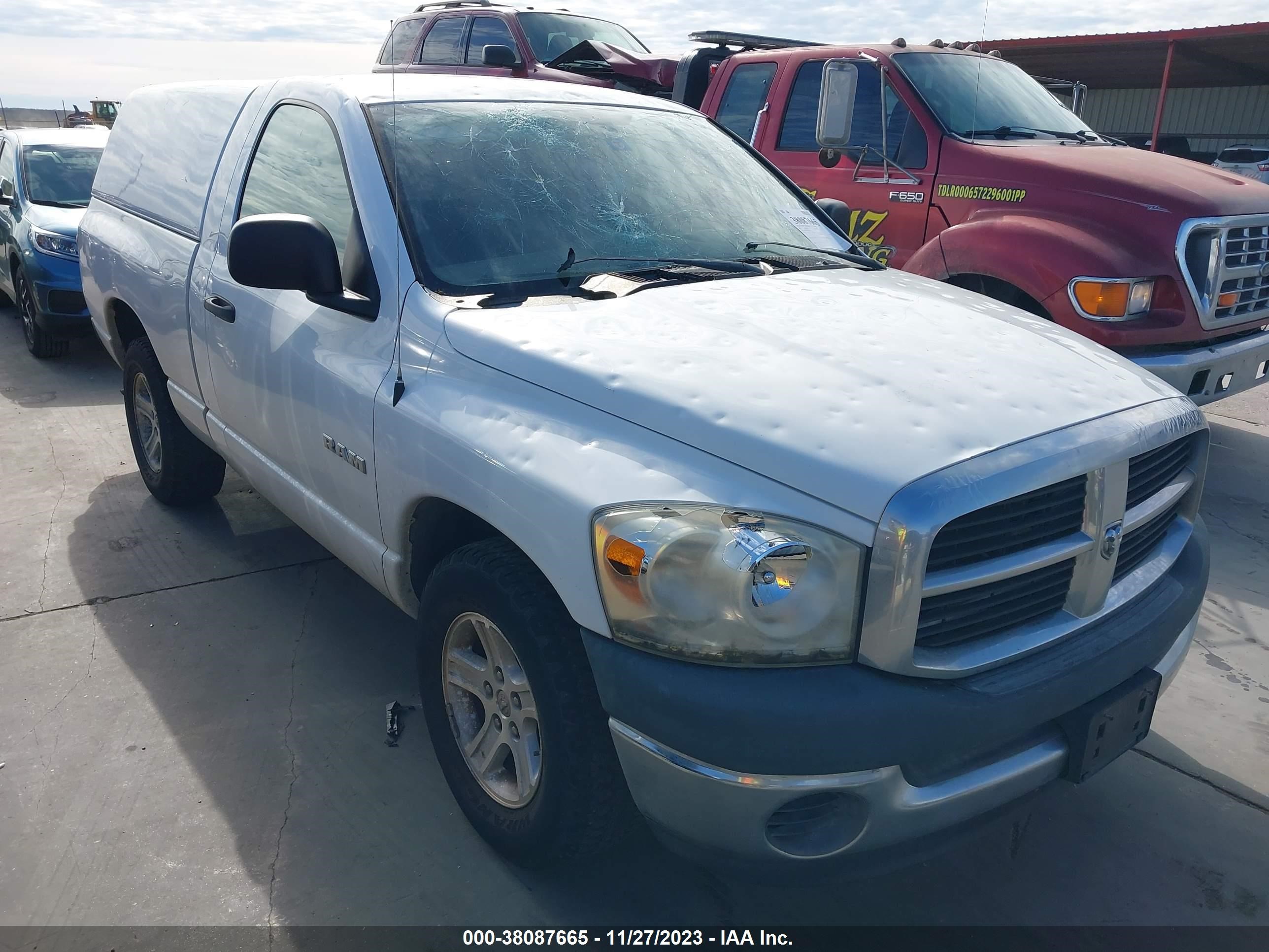 DODGE RAM 2008 1d7ha16kx8j214567