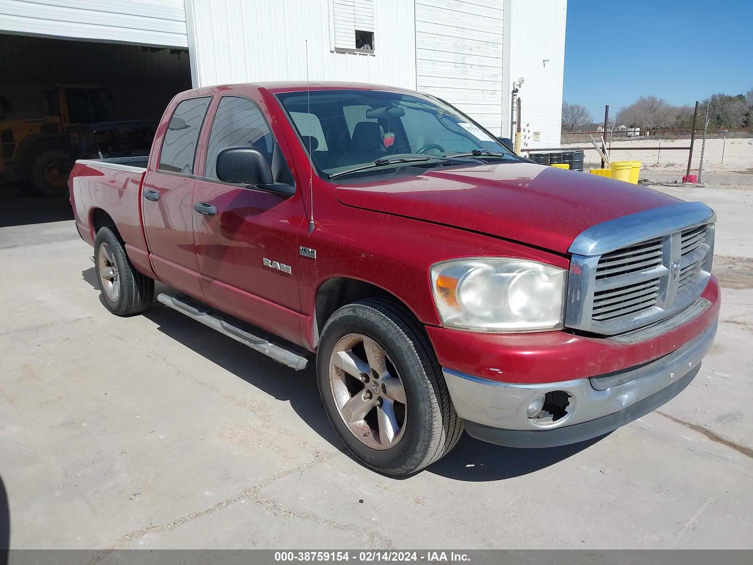 DODGE RAM 2008 1d7ha18258j237218