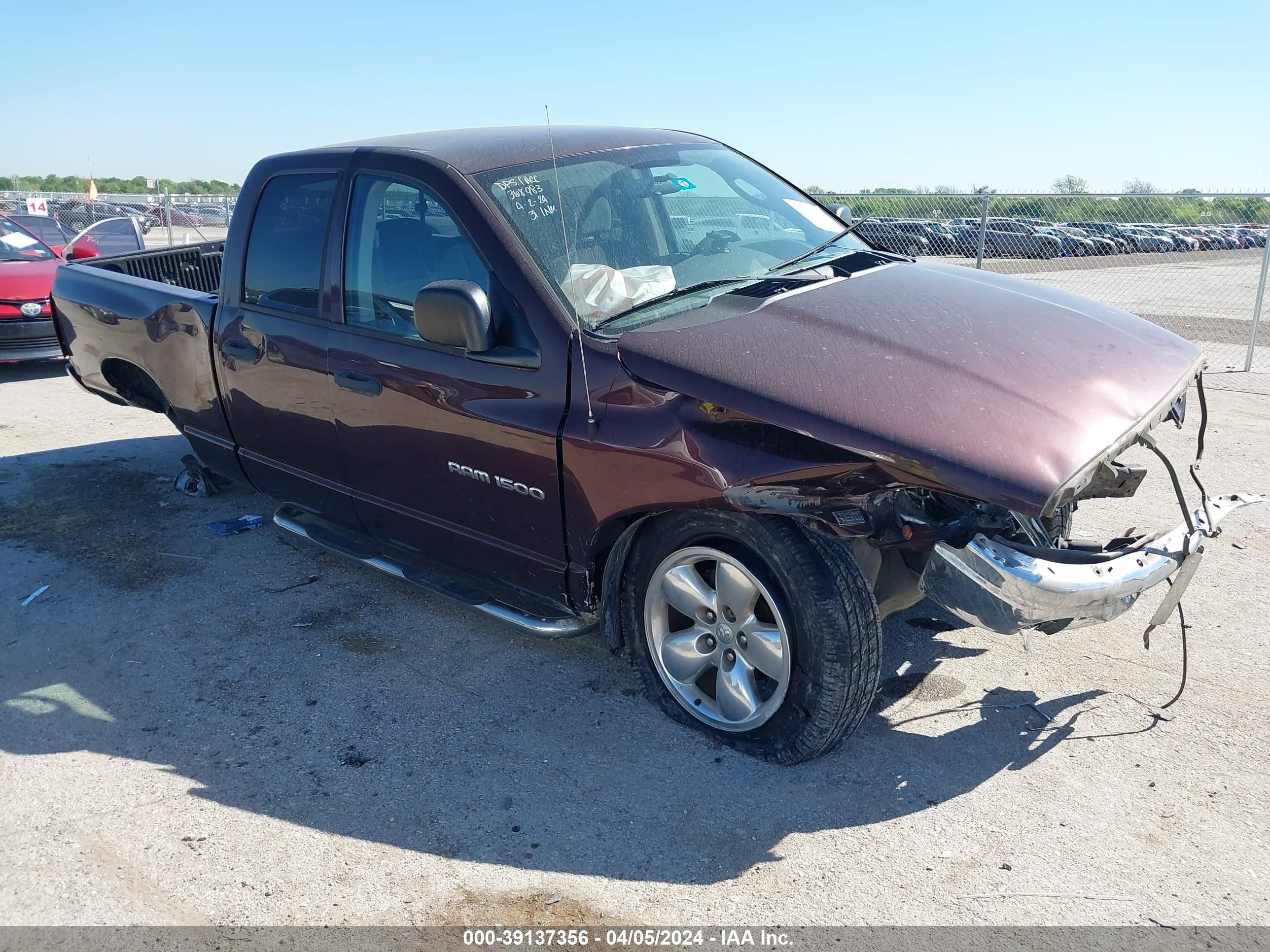 DODGE RAM 2005 1d7ha18d65s203246