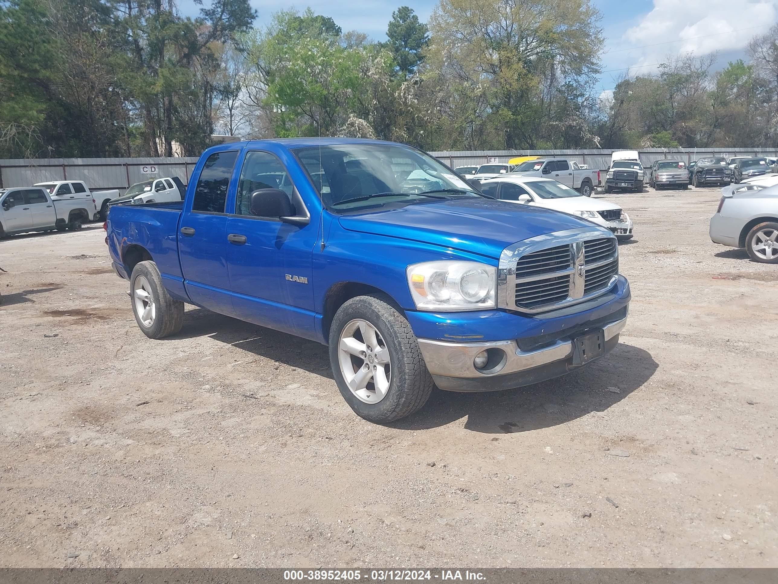 DODGE RAM 2008 1d7ha18n18s509297