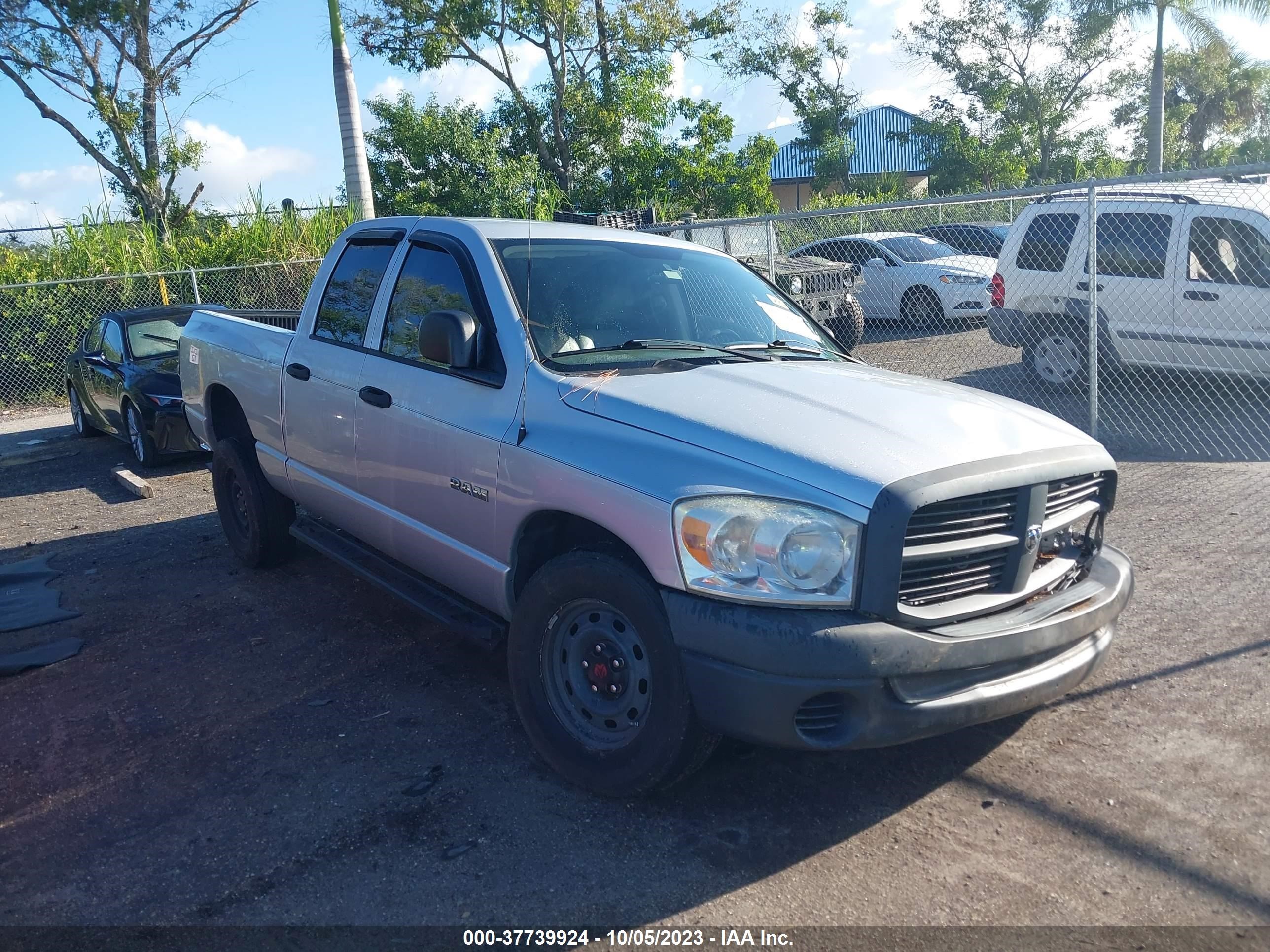 DODGE RAM 2008 1d7ha18n38s606288