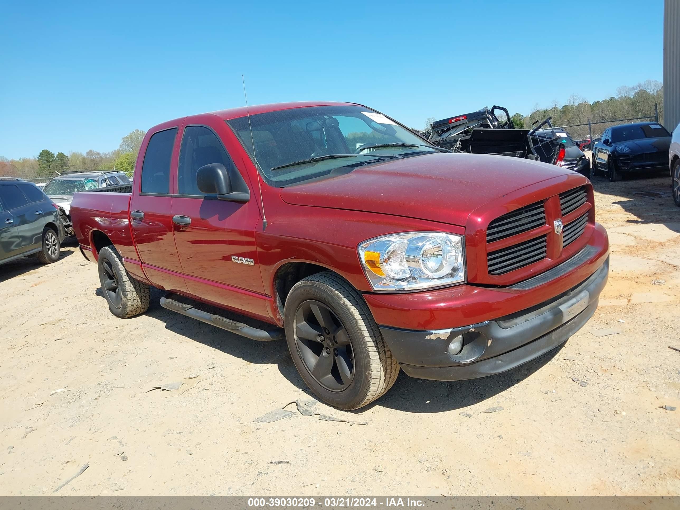 DODGE RAM 2008 1d7ha18n78s513273