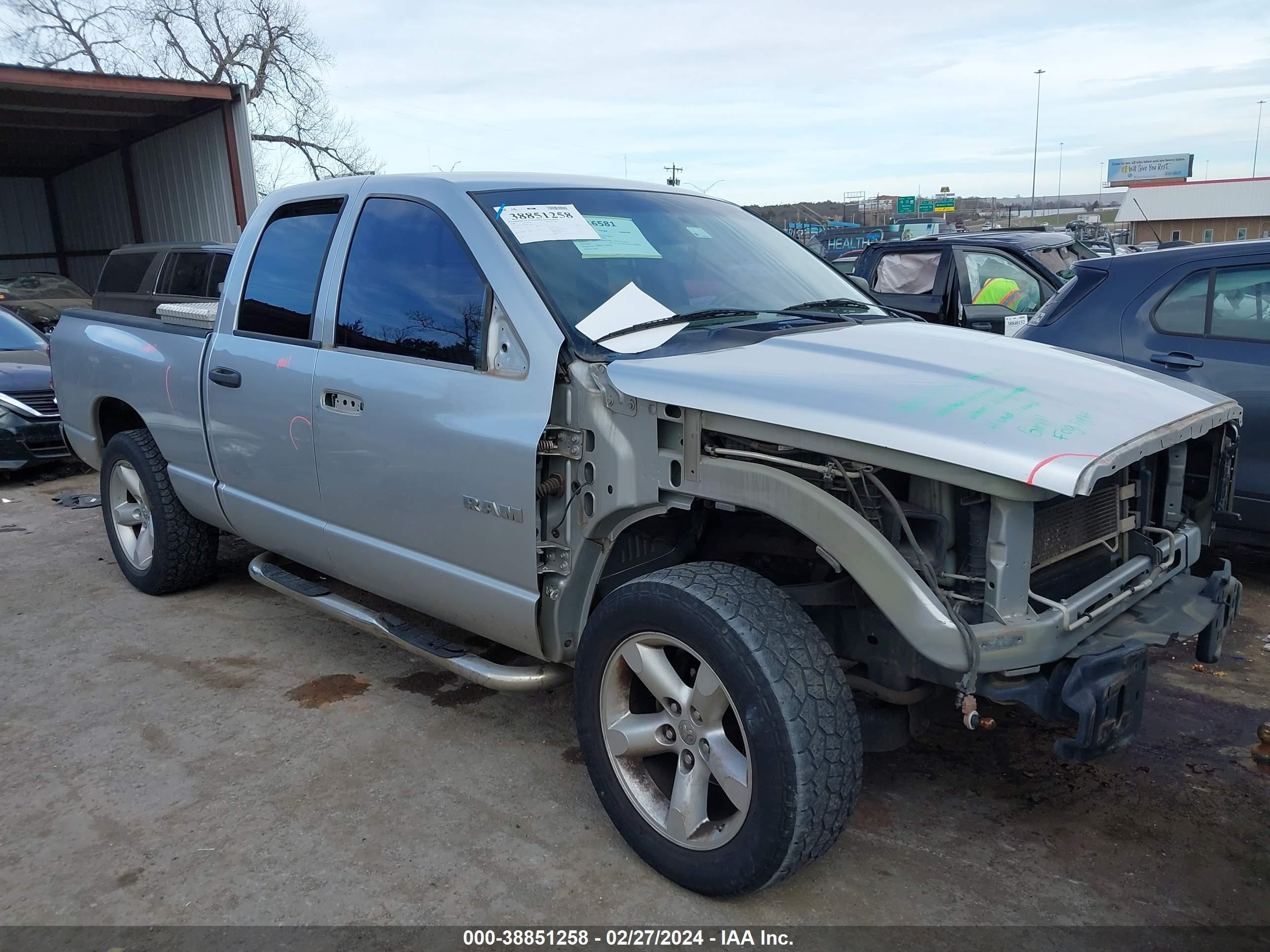 DODGE RAM 2008 1d7ha18n98j118081