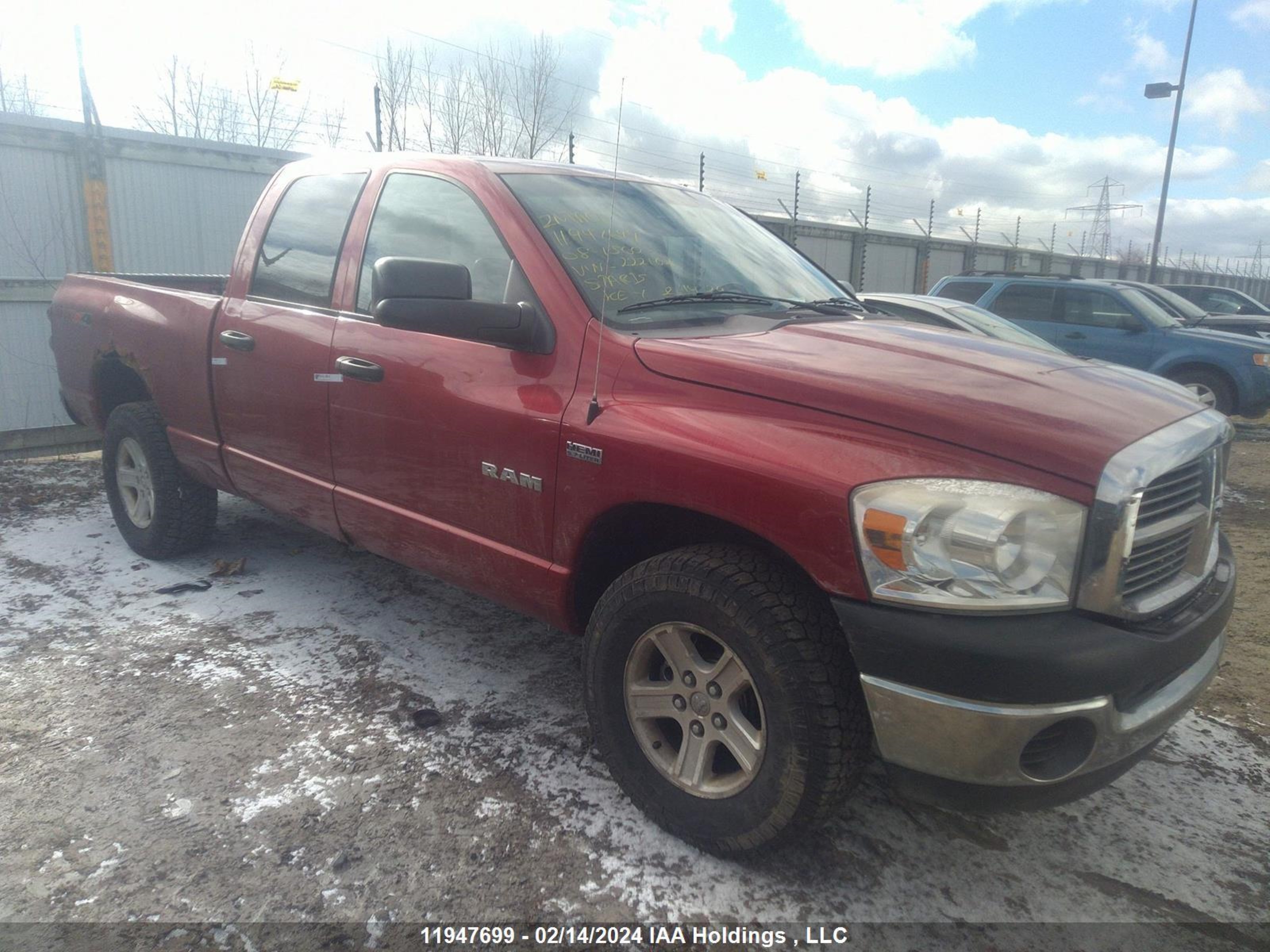 DODGE RAM 2008 1d7hu18208j222102