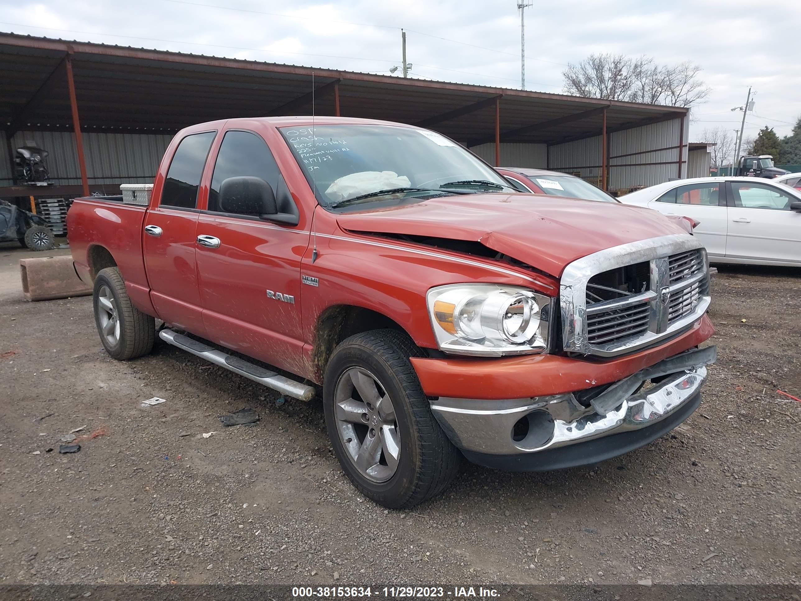 DODGE RAM 2008 1d7hu18208s506792