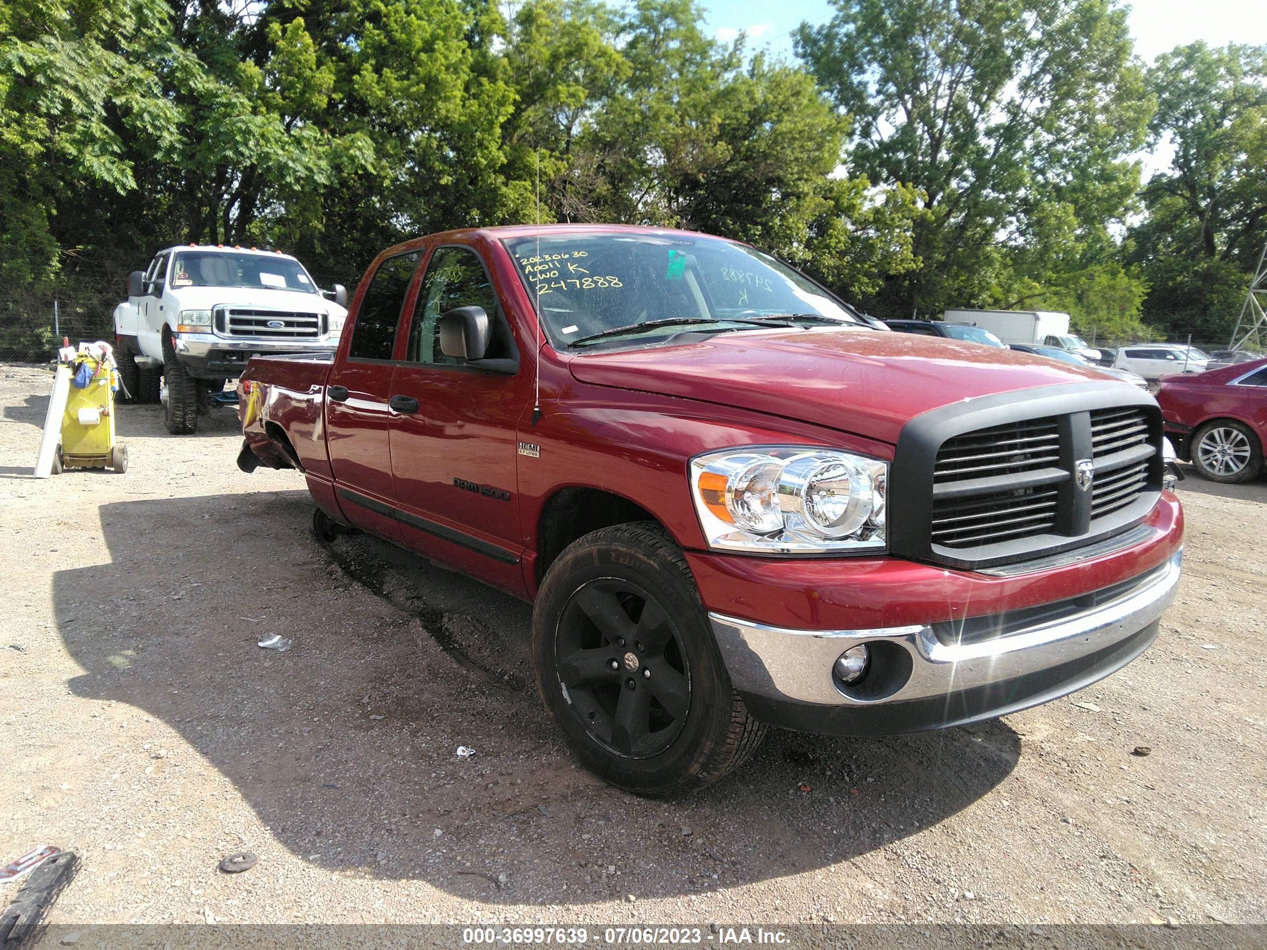 DODGE RAM 2007 1d7hu18217s247888