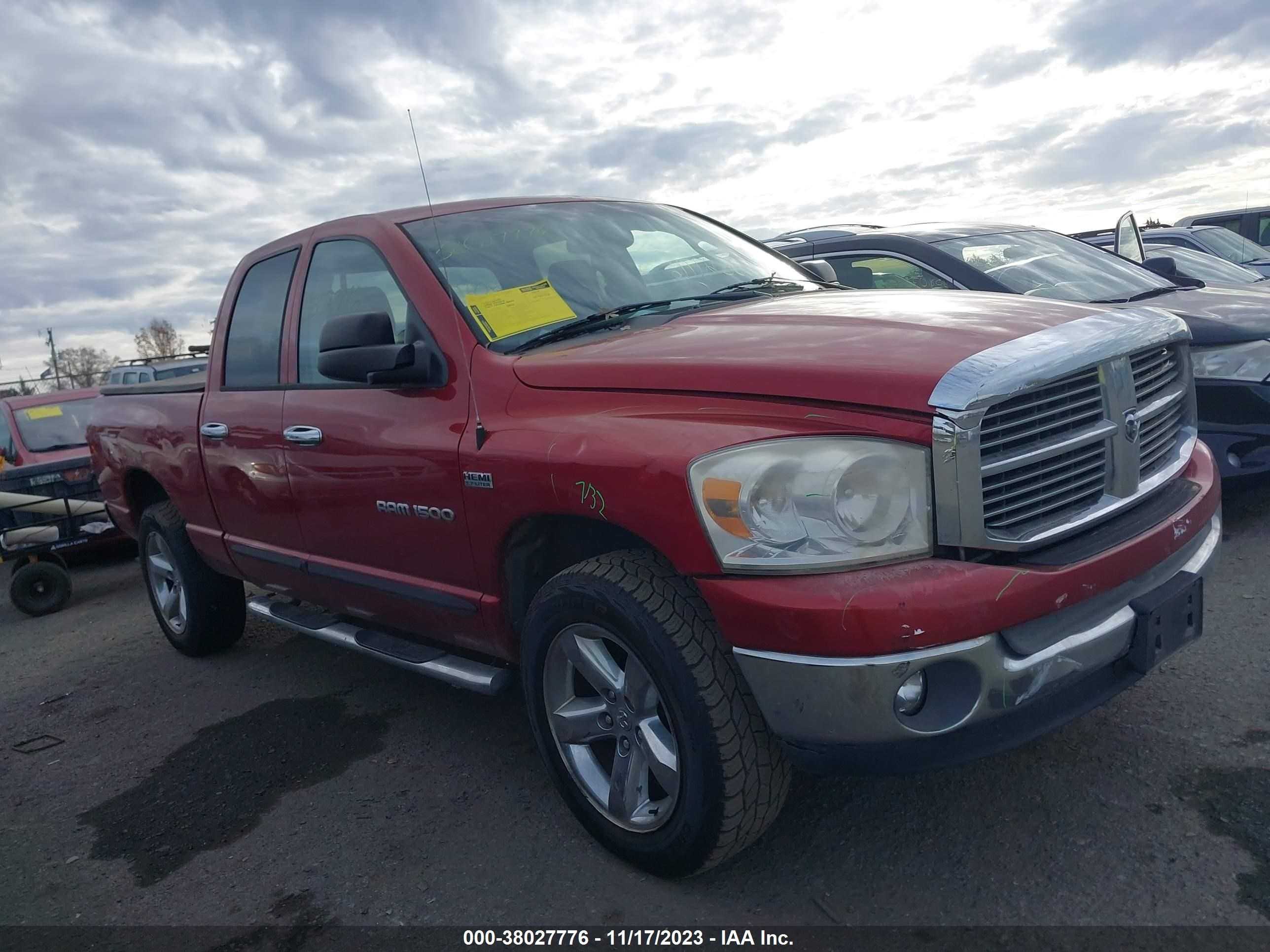 DODGE RAM 2007 1d7hu18277s109952