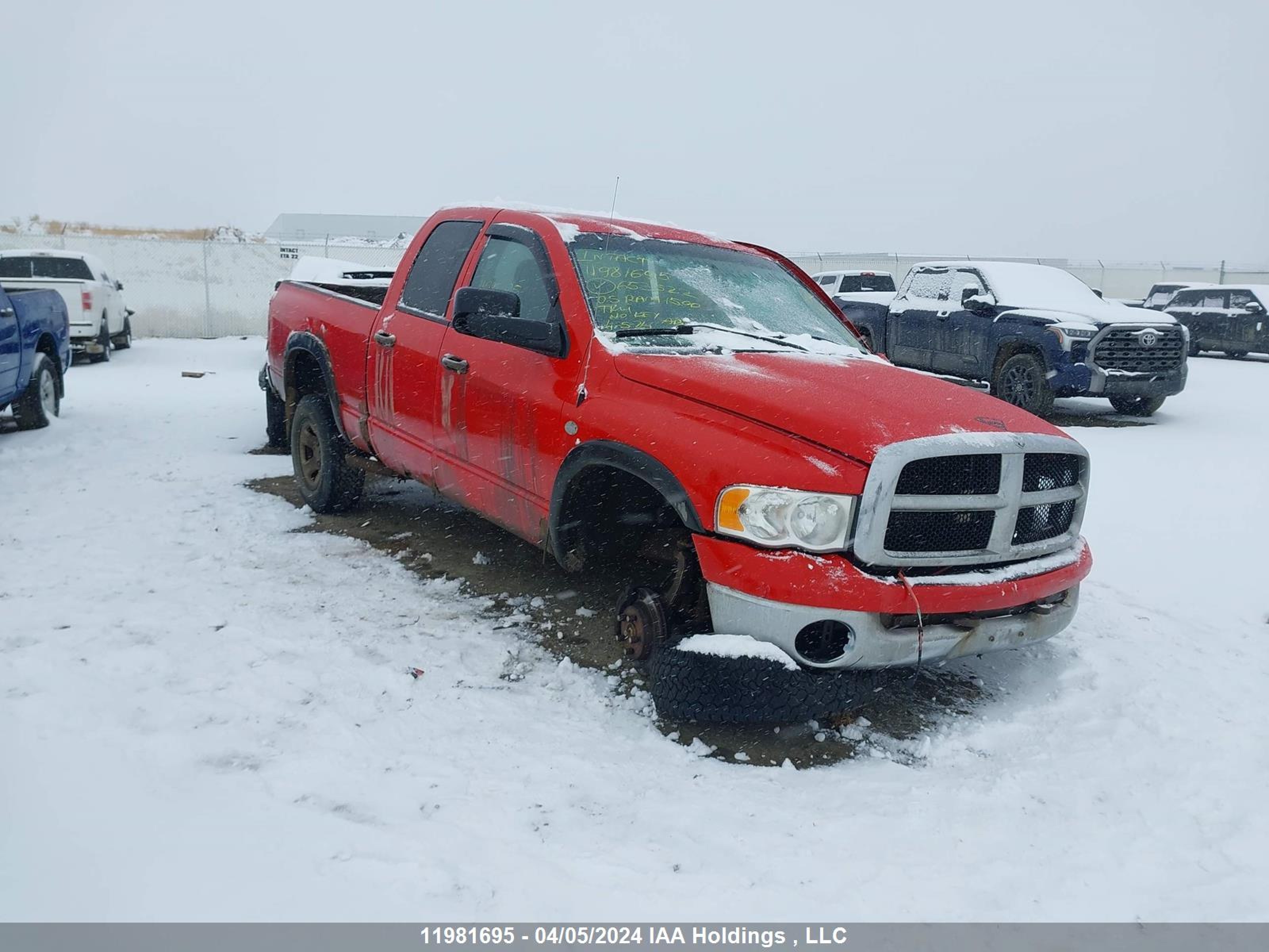 DODGE RAM 2005 1d7hu18d05j653522