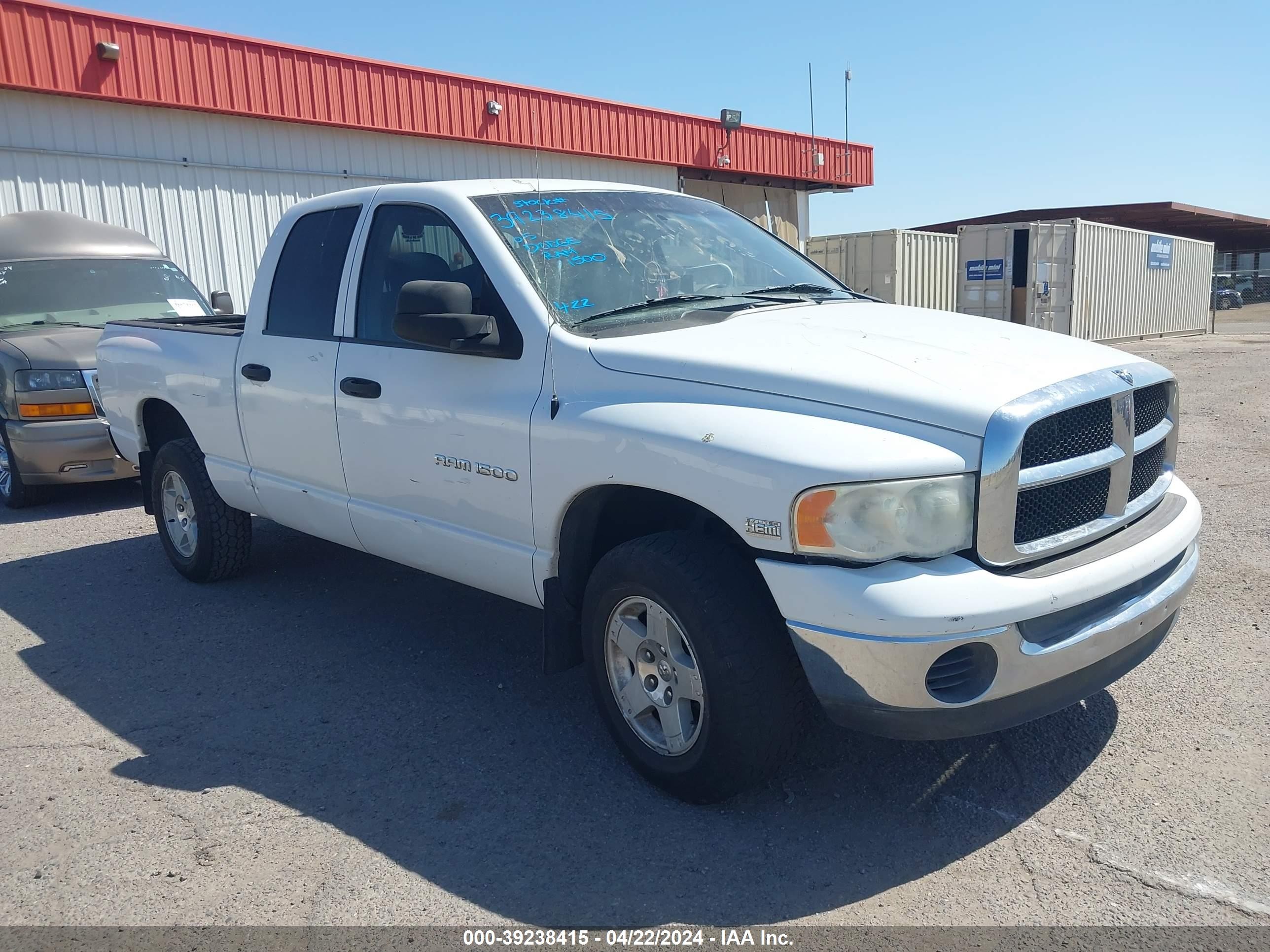 DODGE RAM 2005 1d7hu18d45s296047