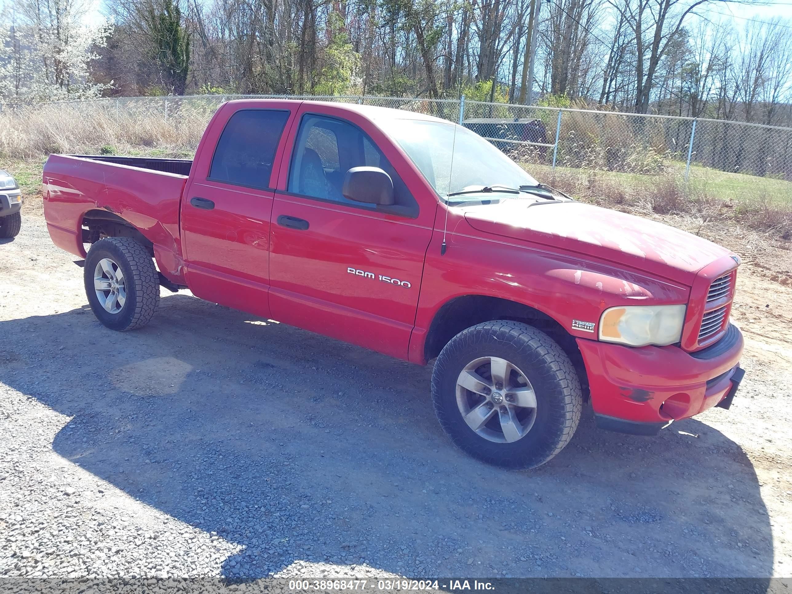 DODGE RAM 2003 1d7hu18d73s274623