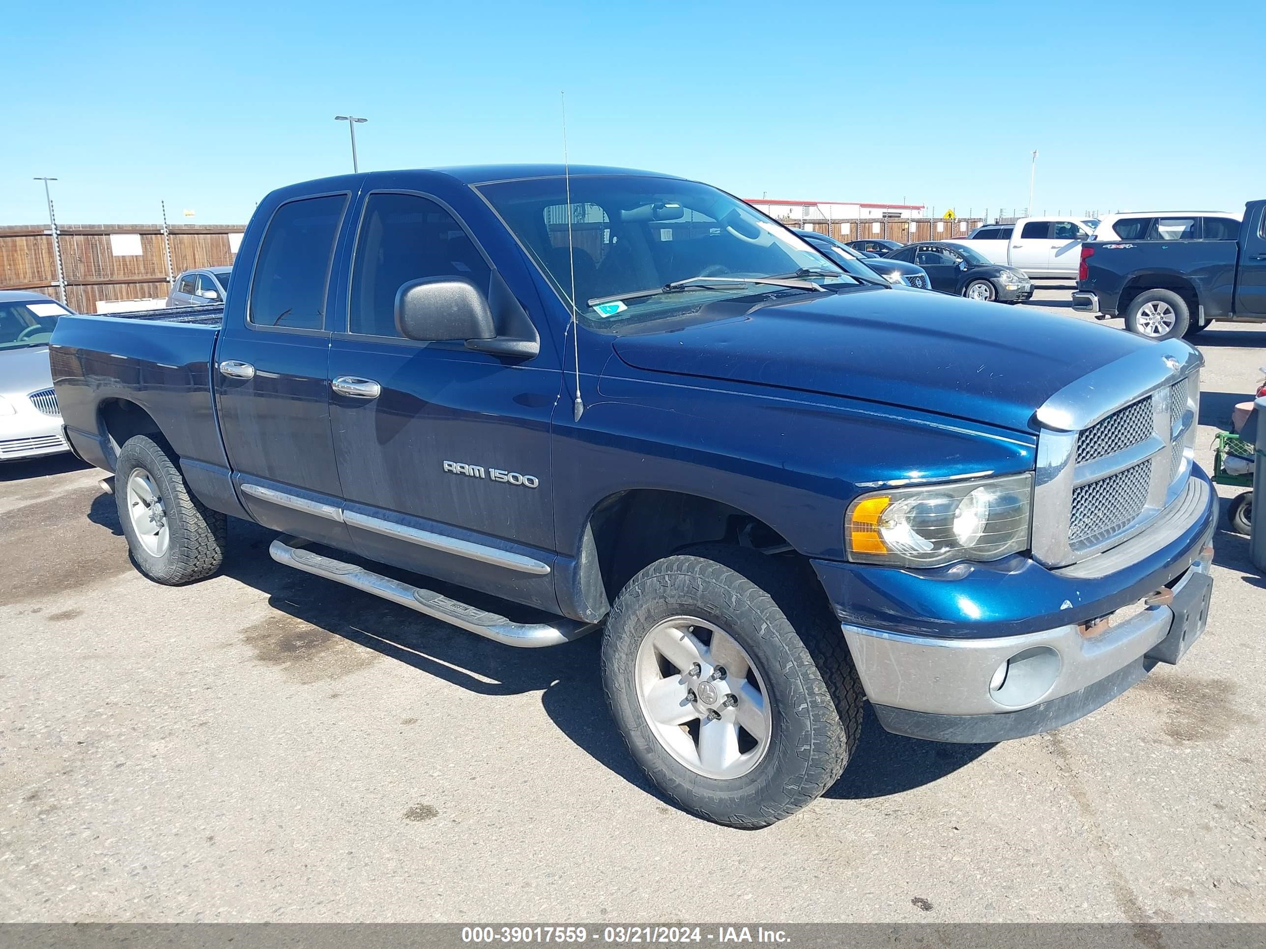 DODGE RAM 2003 1d7hu18n53s167899