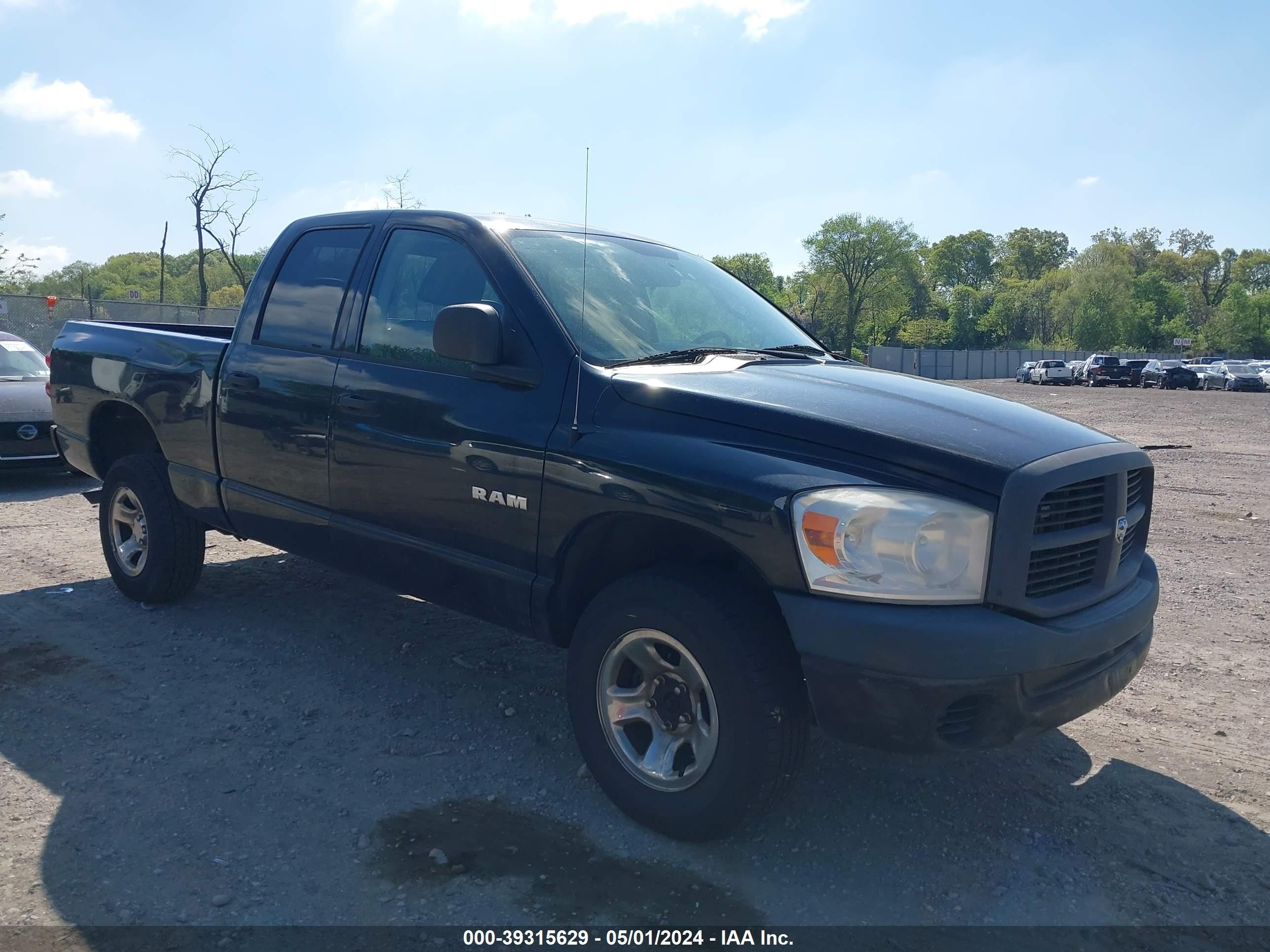 DODGE RAM 2008 1d7hu18nx8s574687