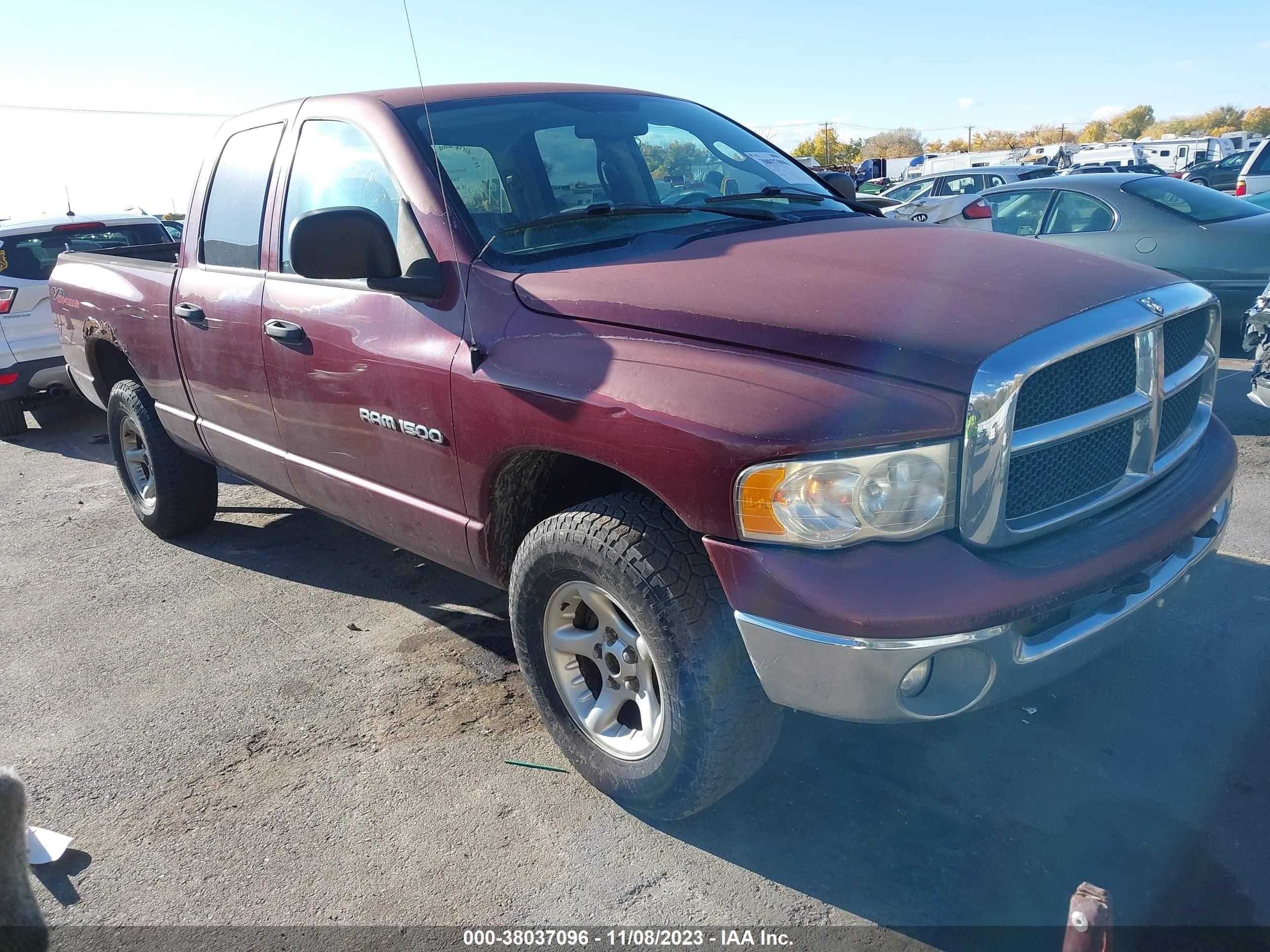 DODGE RAM 2003 1d7hu18z53s147865