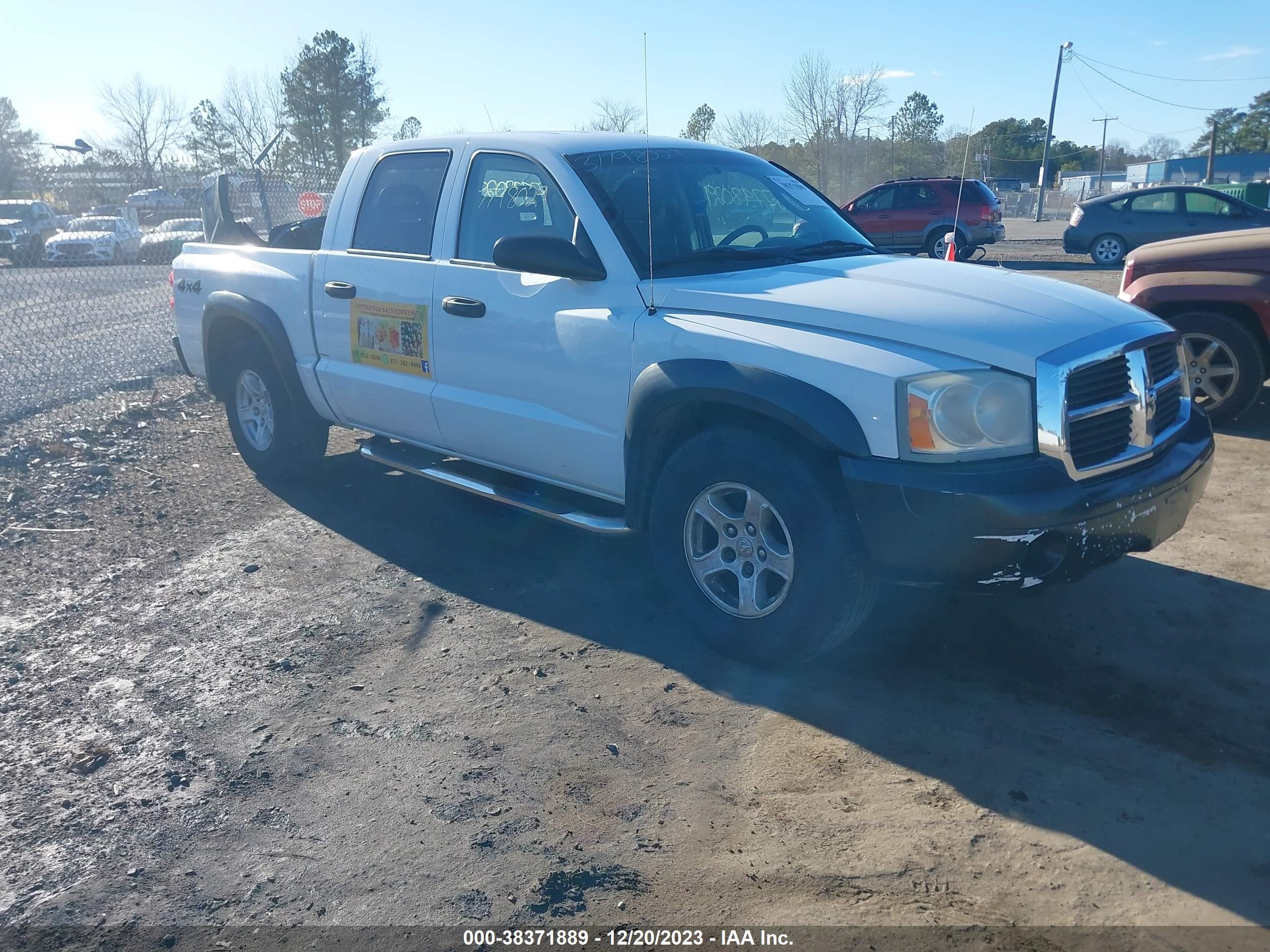 DODGE DAKOTA 2006 1d7hw48n46s704486