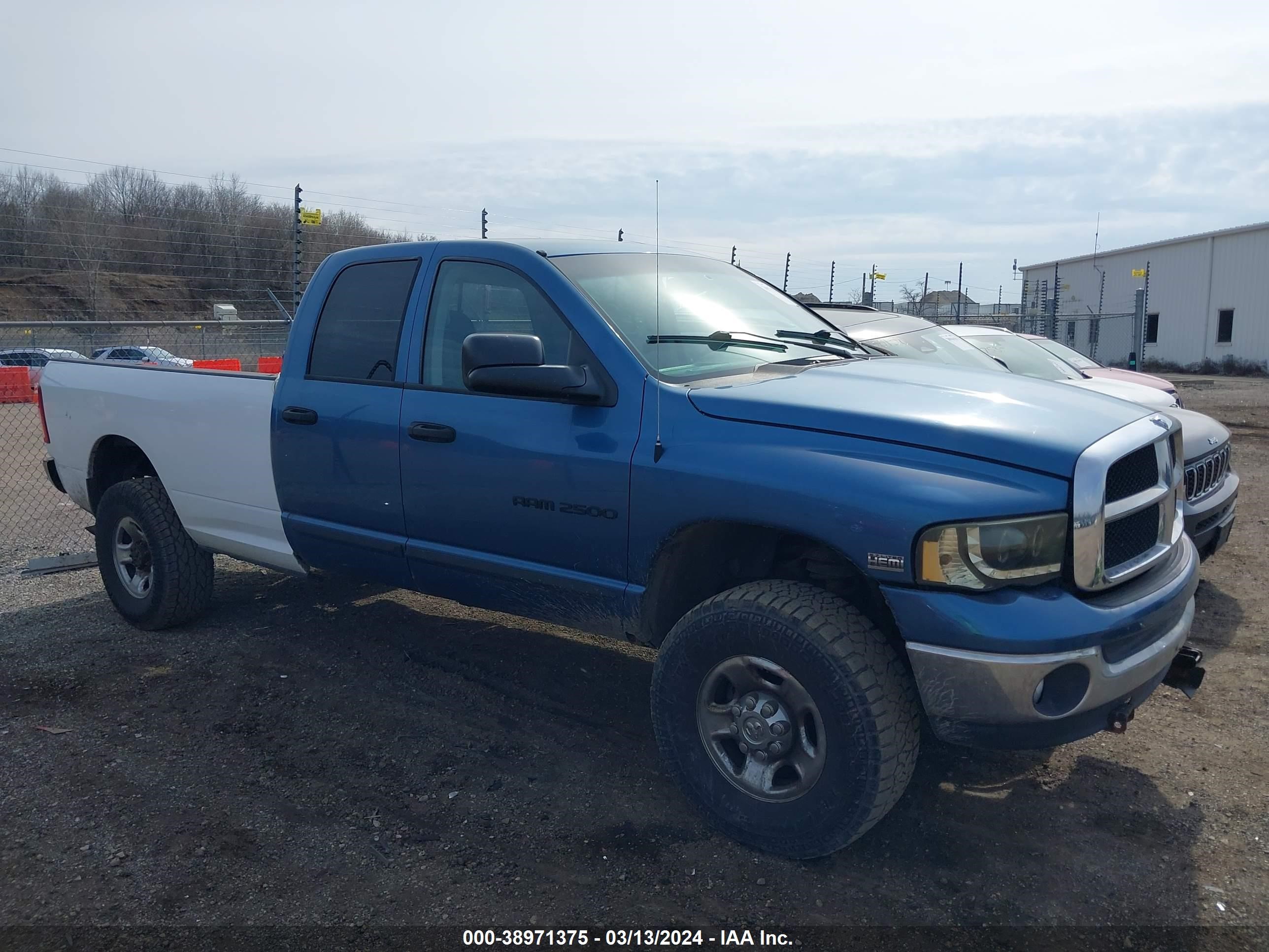 DODGE RAM 2003 1d7ku28d93j662535