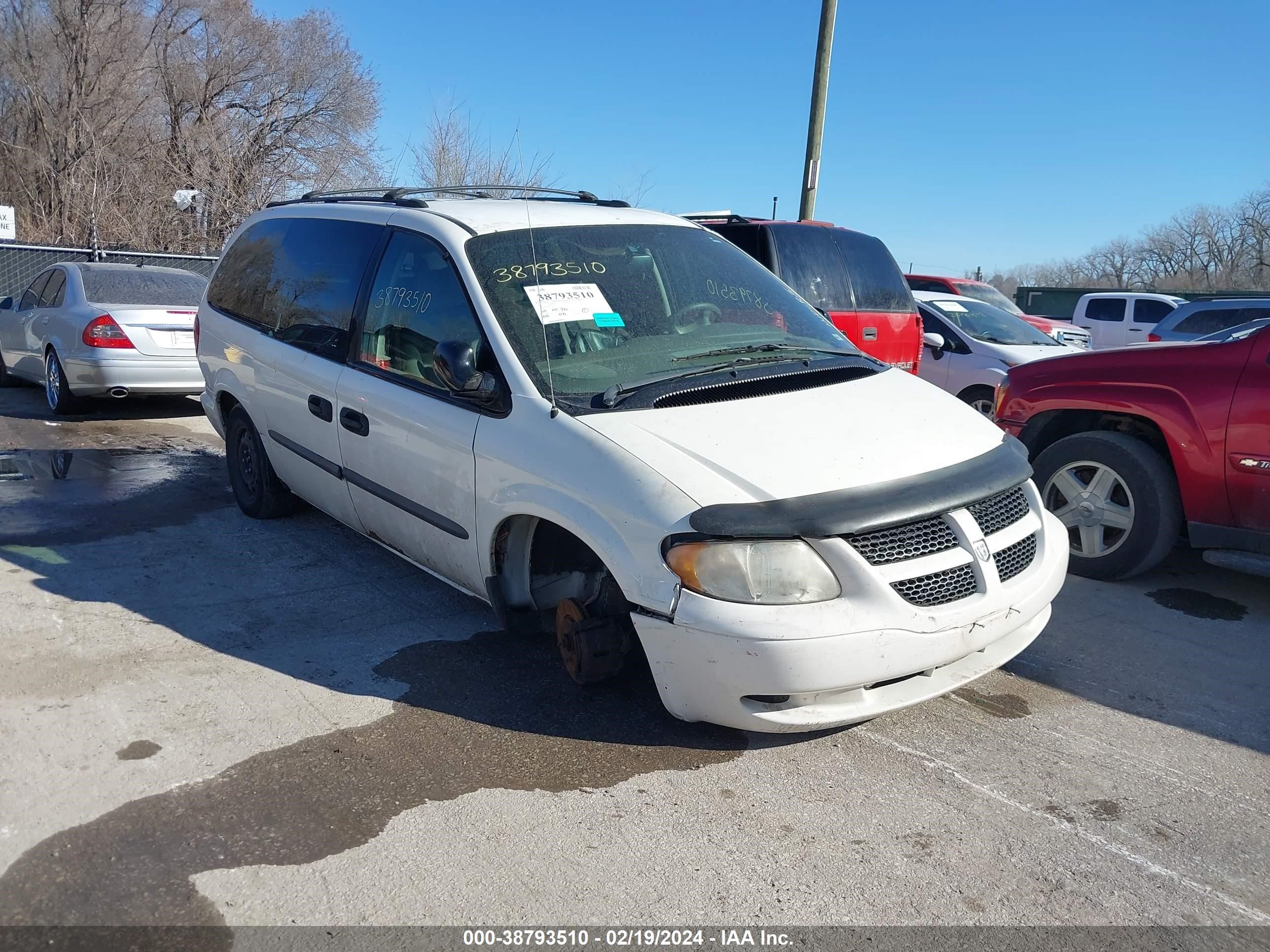 DODGE CARAVAN 2003 1d8gp24r93b341731