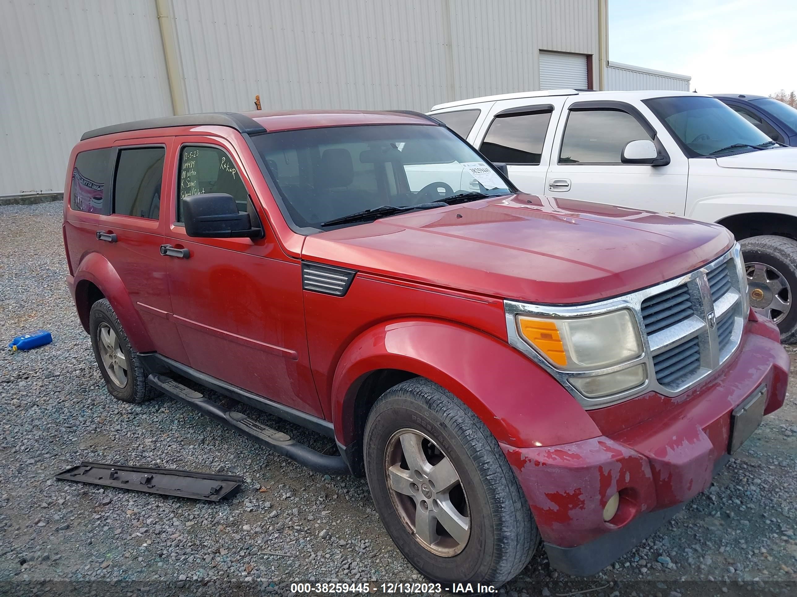 DODGE NITRO 2008 1d8gt28k48w104489