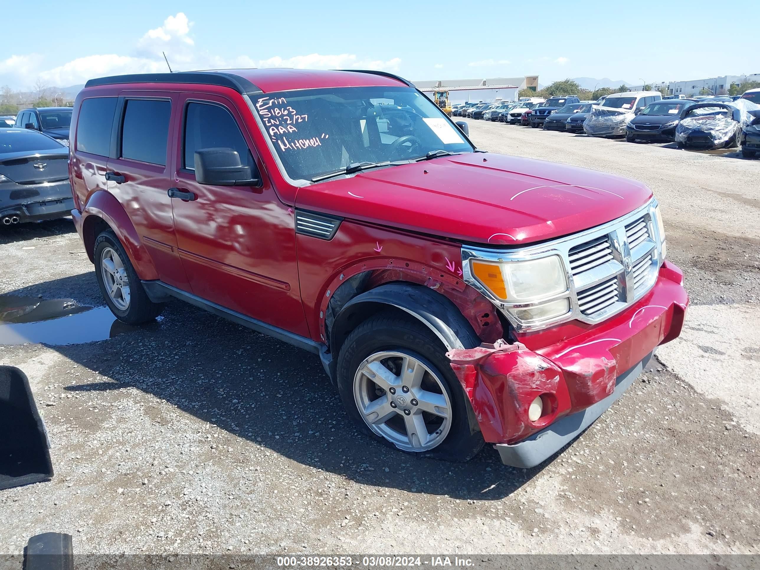 DODGE NITRO 2008 1d8gt58k28w150825