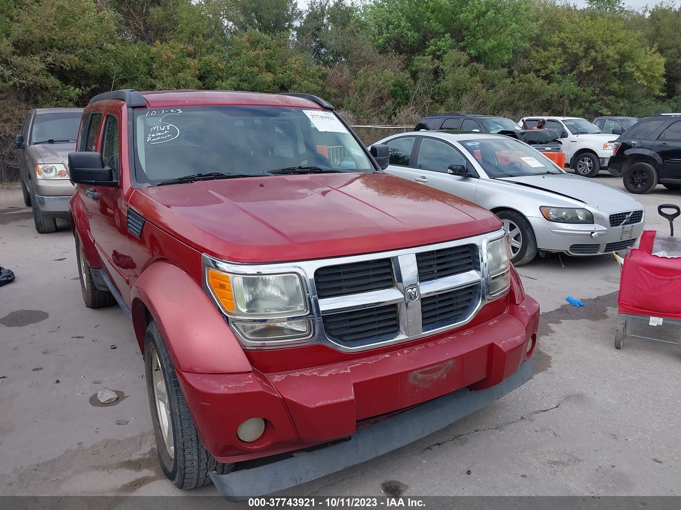 DODGE NITRO 2007 1d8gt58k47w528660