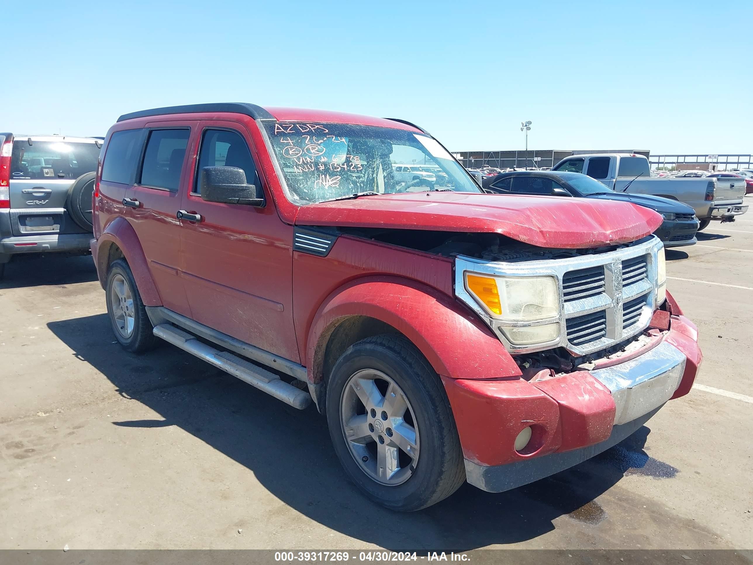 DODGE NITRO 2009 1d8gt58k89w536778