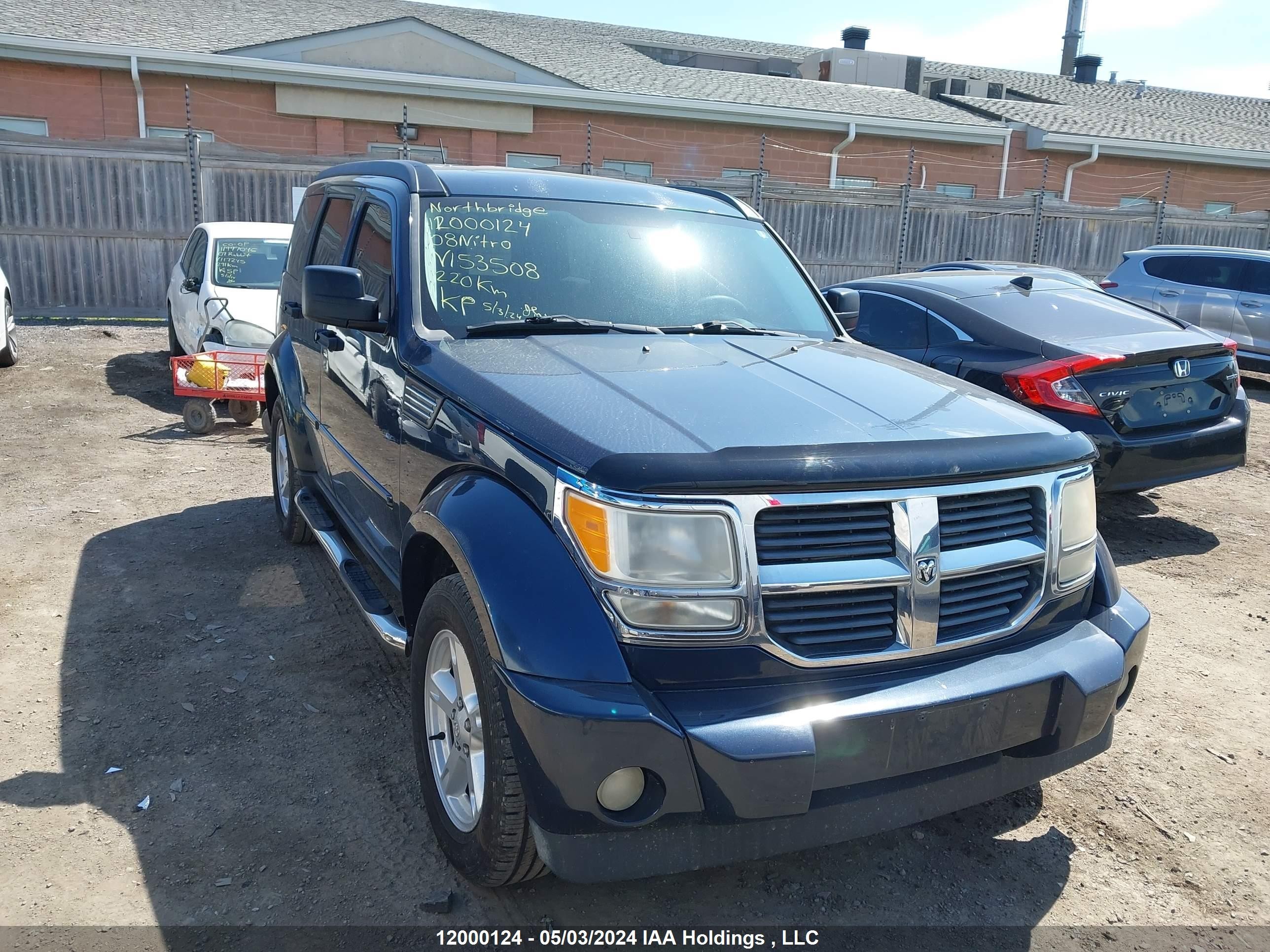 DODGE NITRO 2008 1d8gu28k08w153508