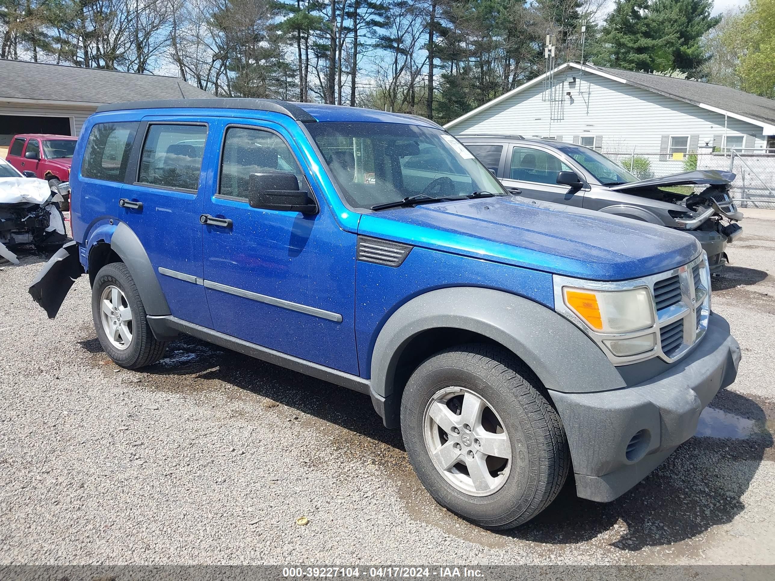 DODGE NITRO 2007 1d8gu28k17w557299