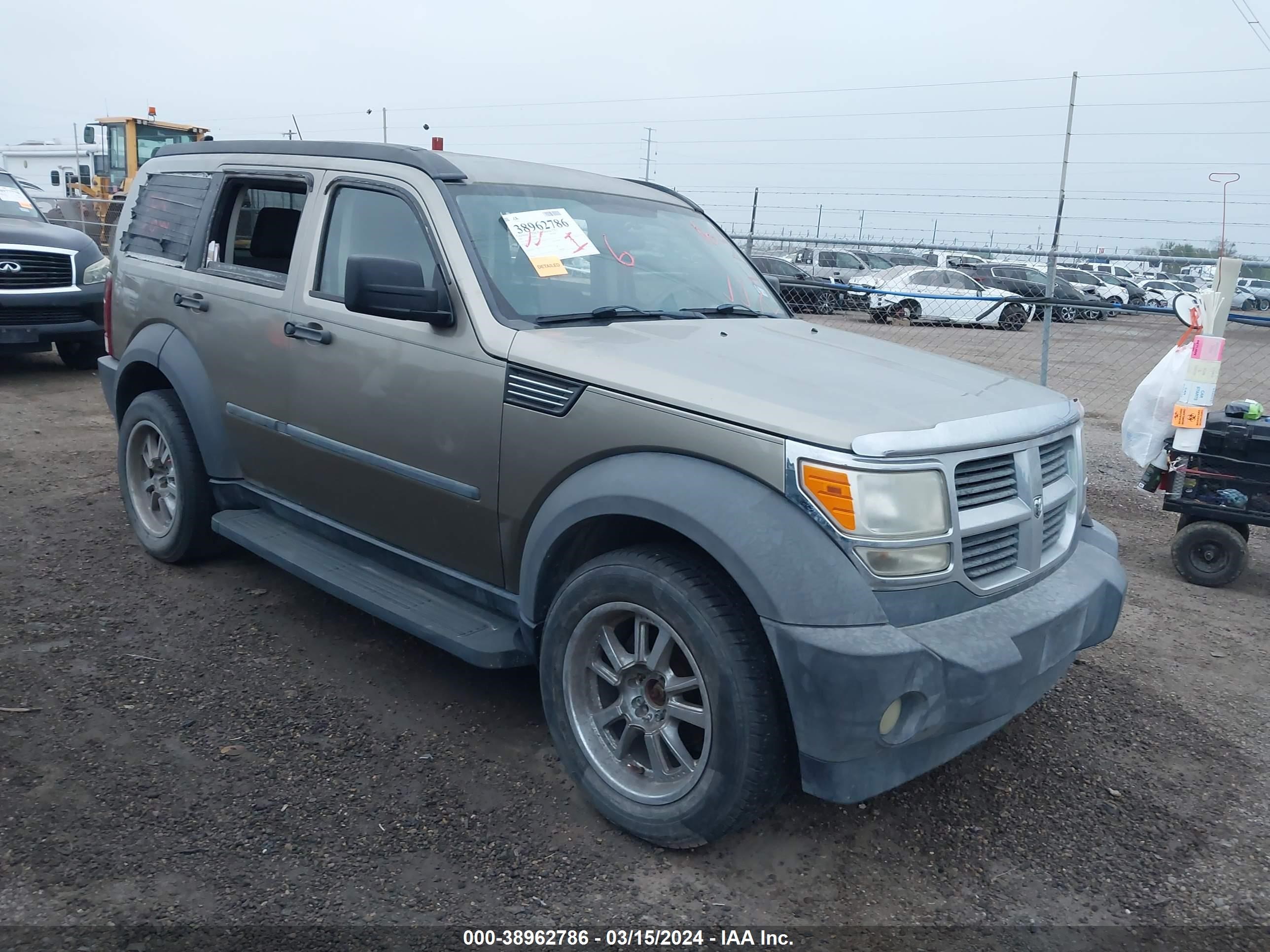 DODGE NITRO 2007 1d8gu28k17w586608