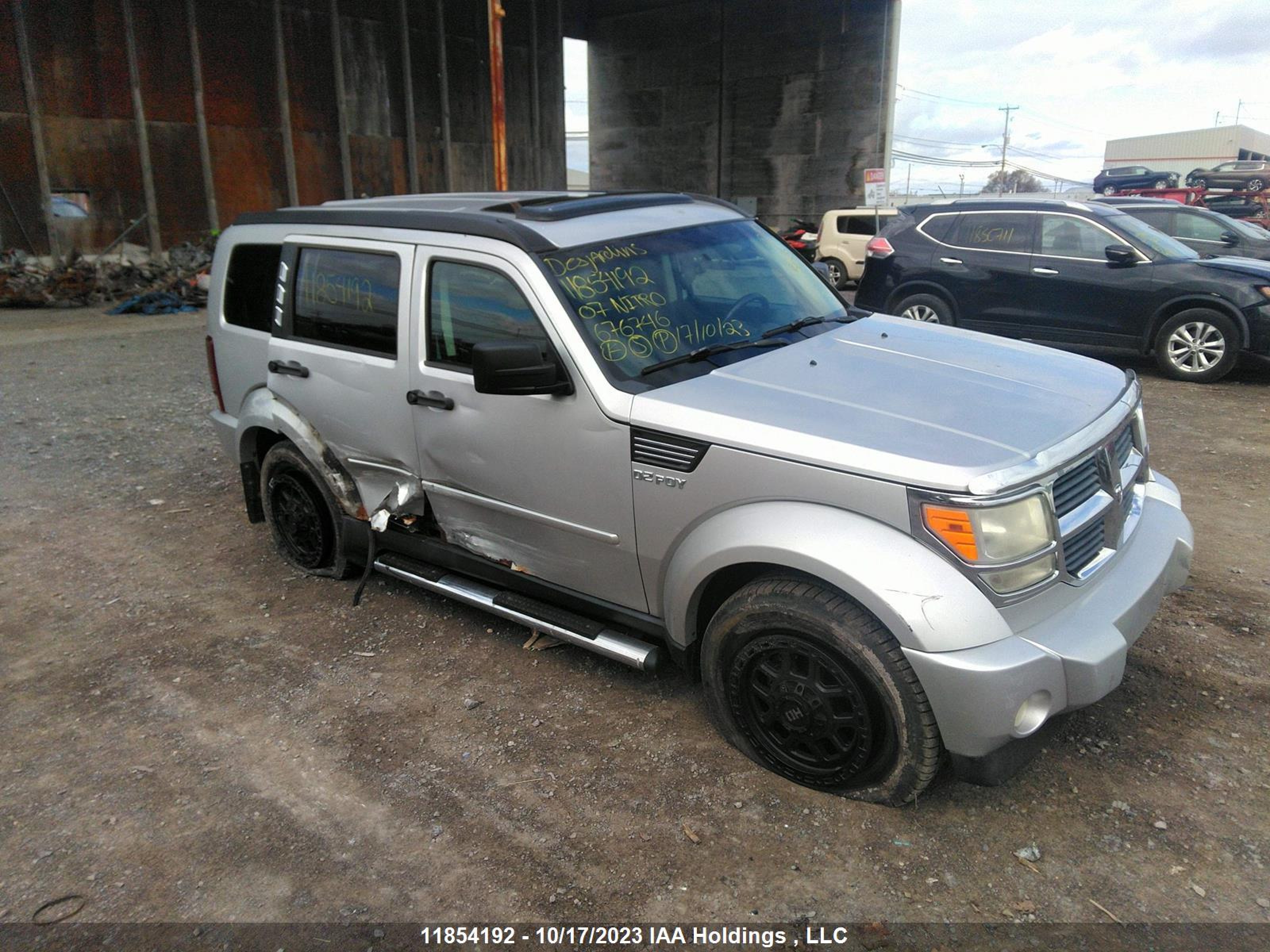 DODGE NITRO 2007 1d8gu58k17w676746