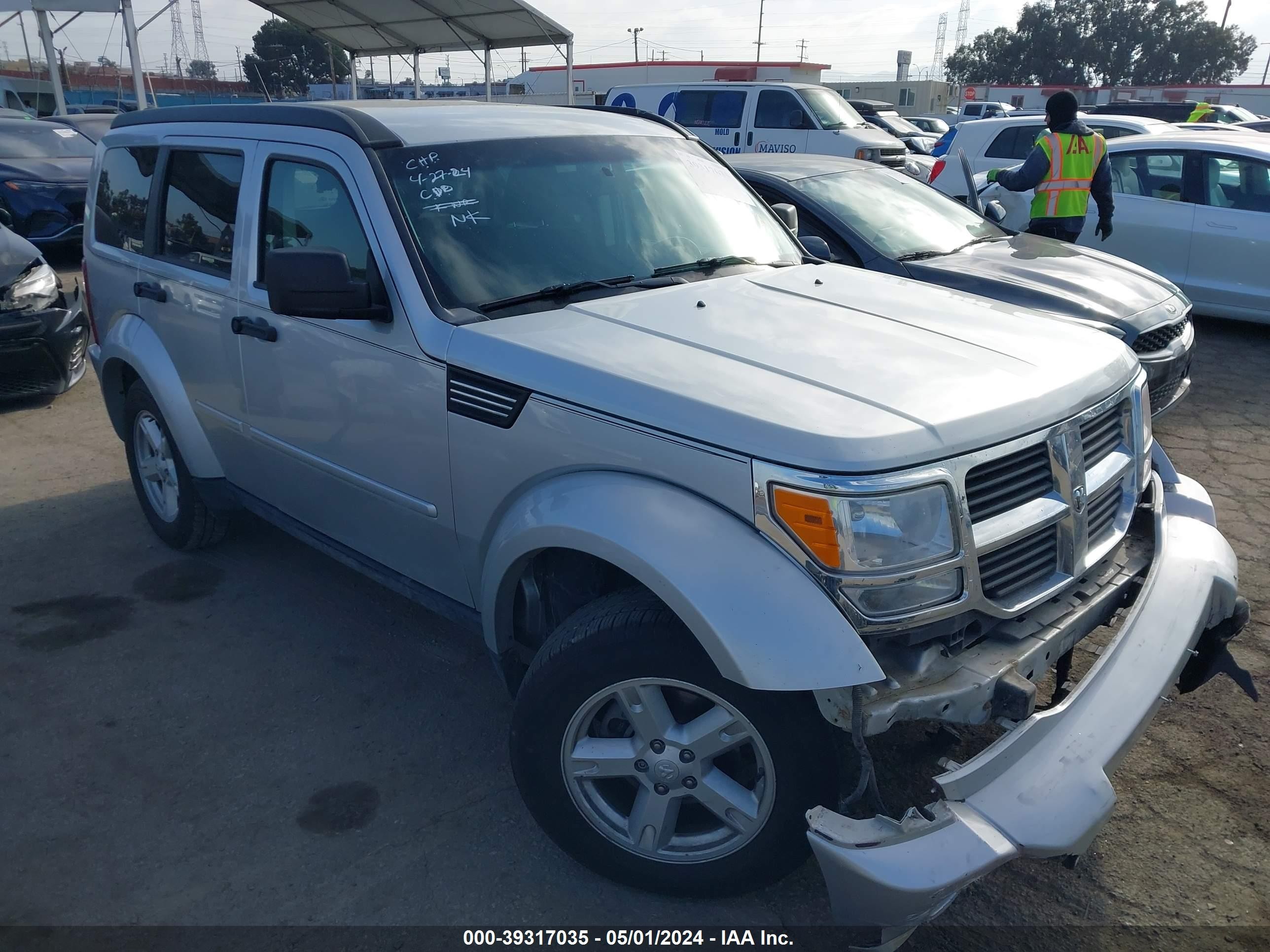 DODGE NITRO 2007 1d8gu58k47w610126