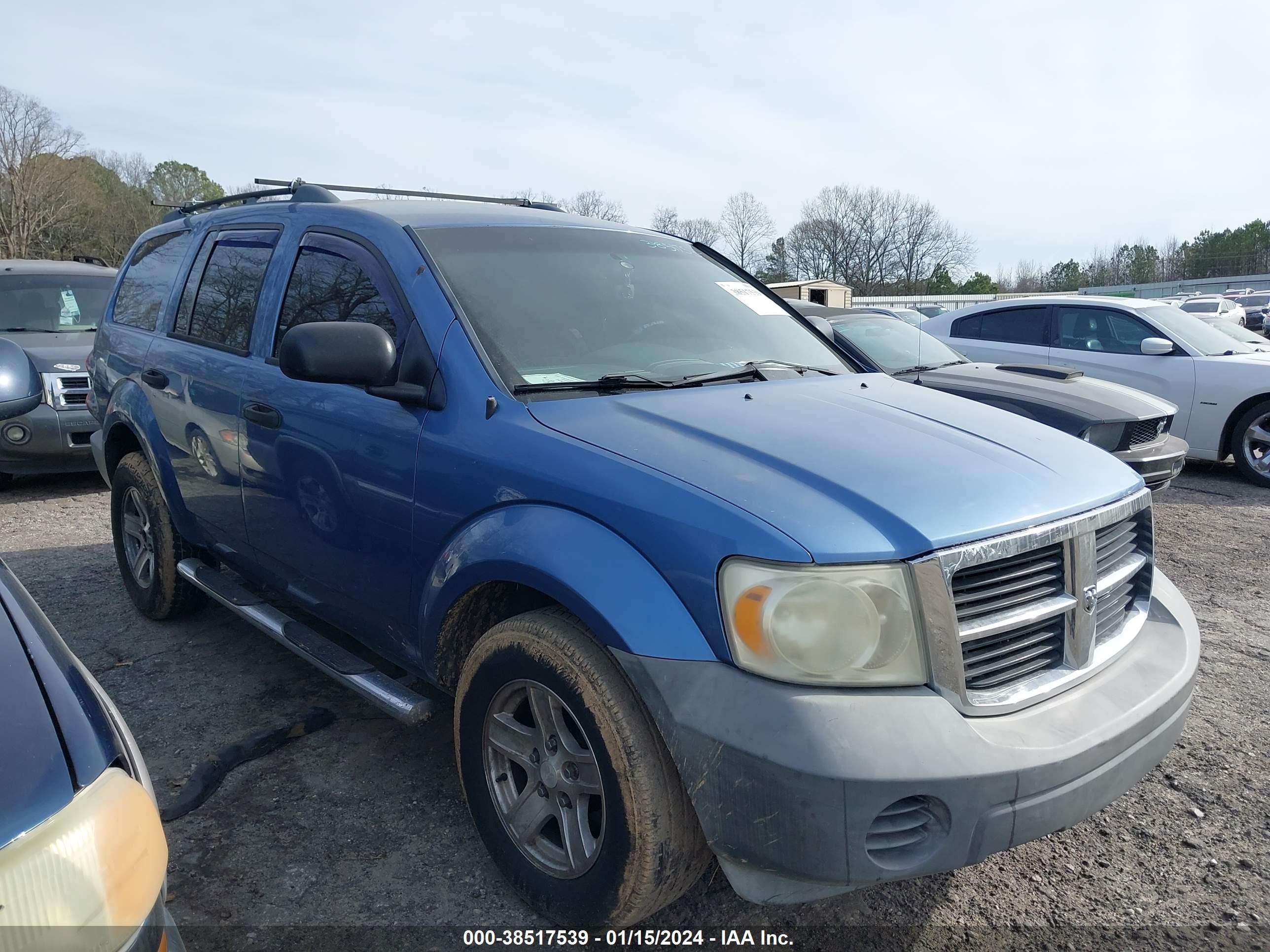 DODGE DURANGO SX 2007 1d8hd38p07f544145