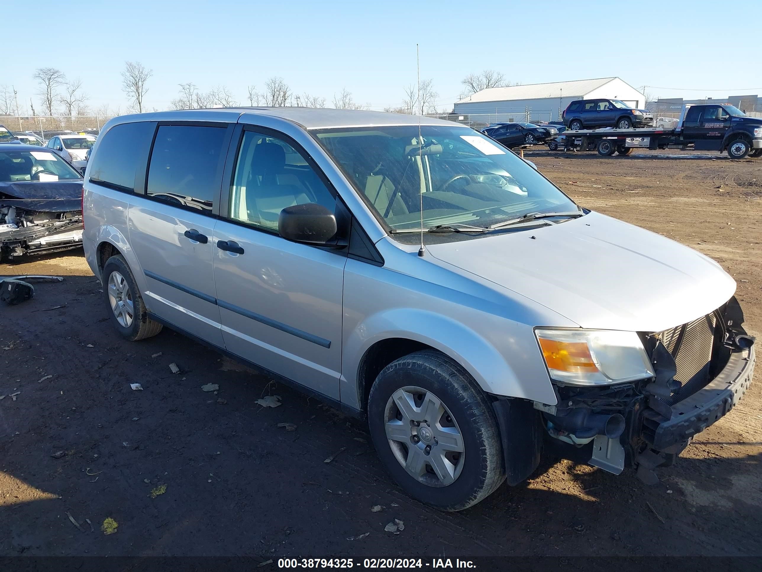 DODGE CARAVAN 2008 1d8hn44h78b107687