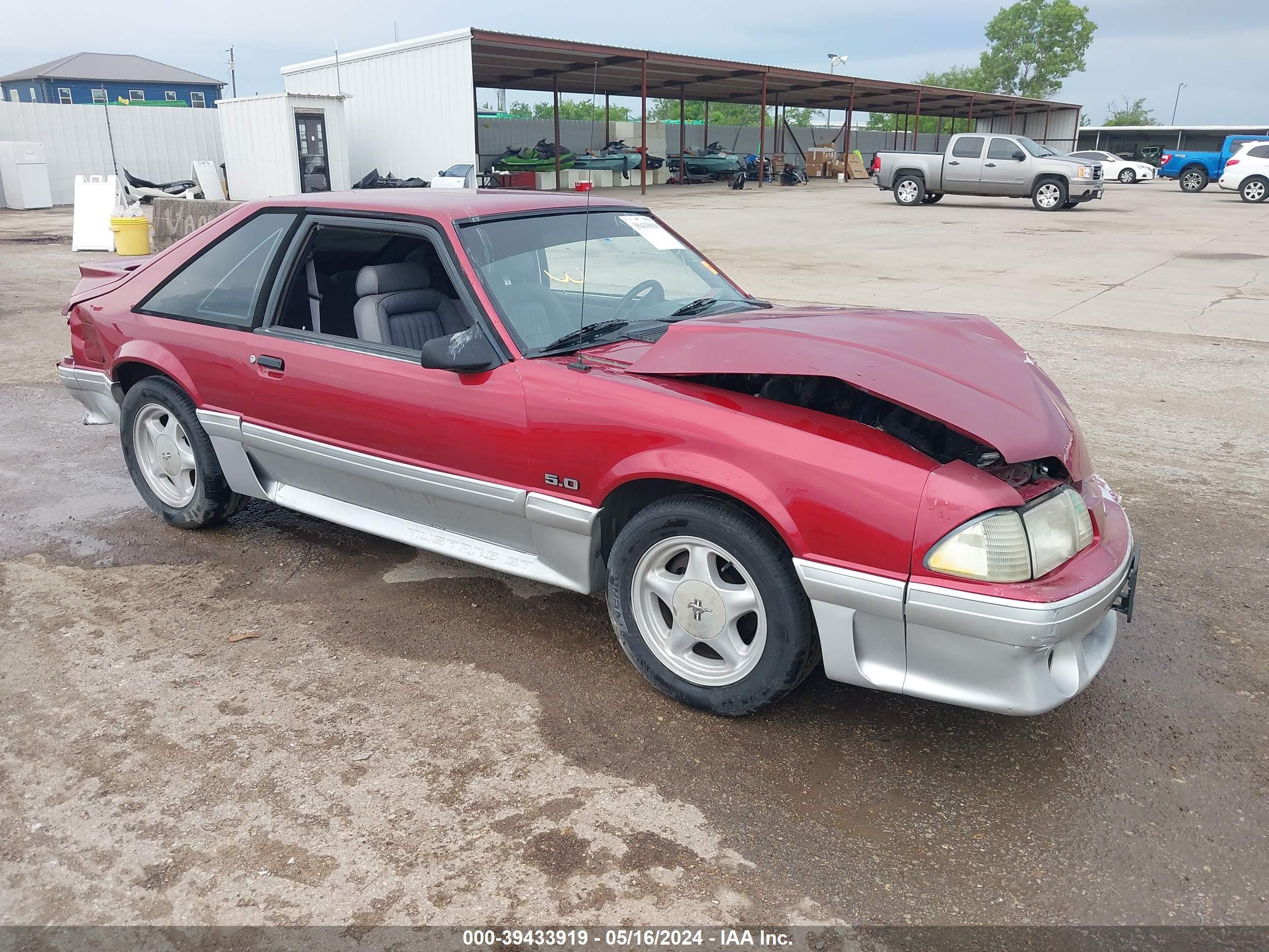 FORD MUSTANG 1993 1facp42e3pf197297