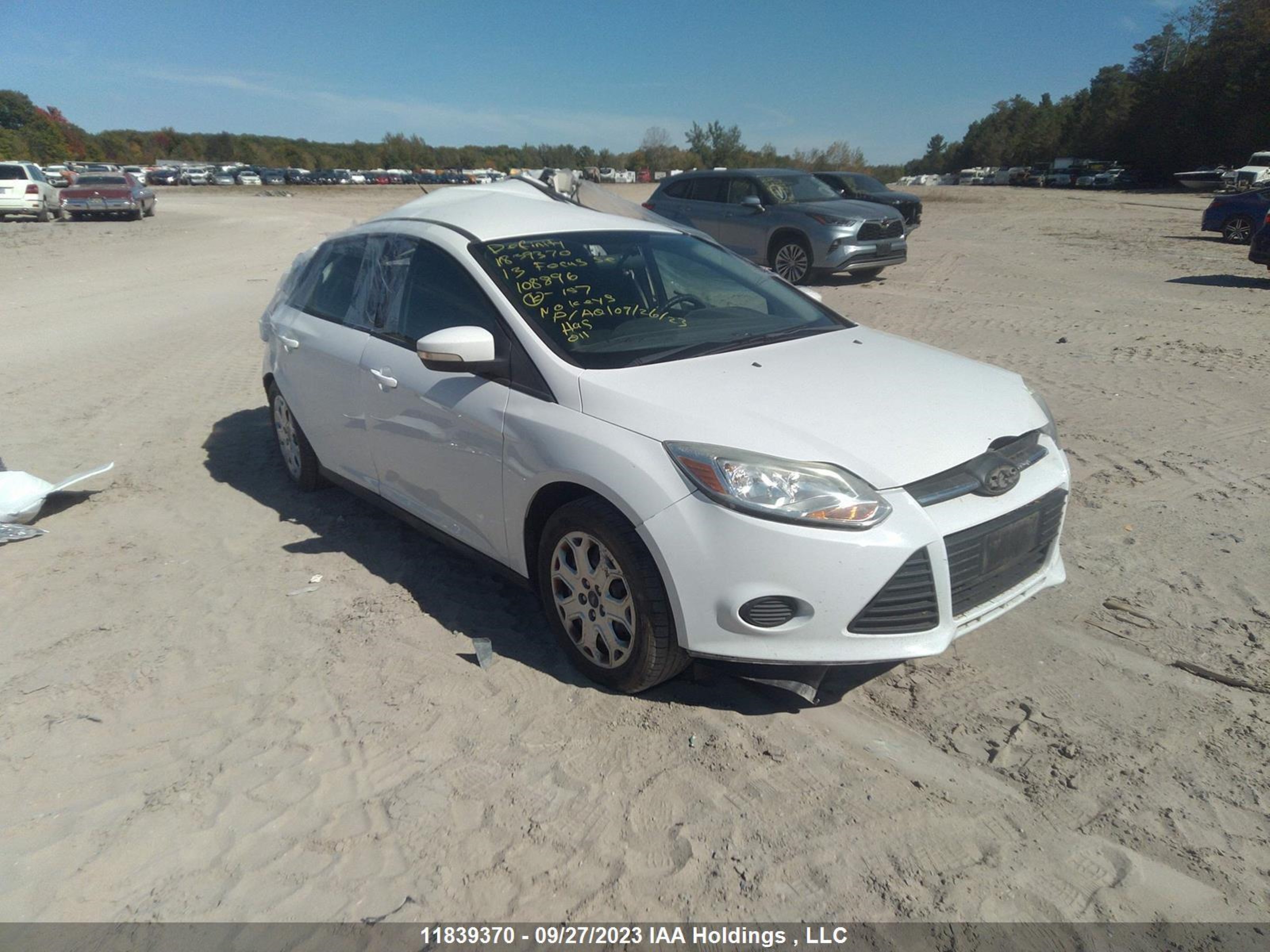 FORD FOCUS 2013 1fadp3f24dl108896