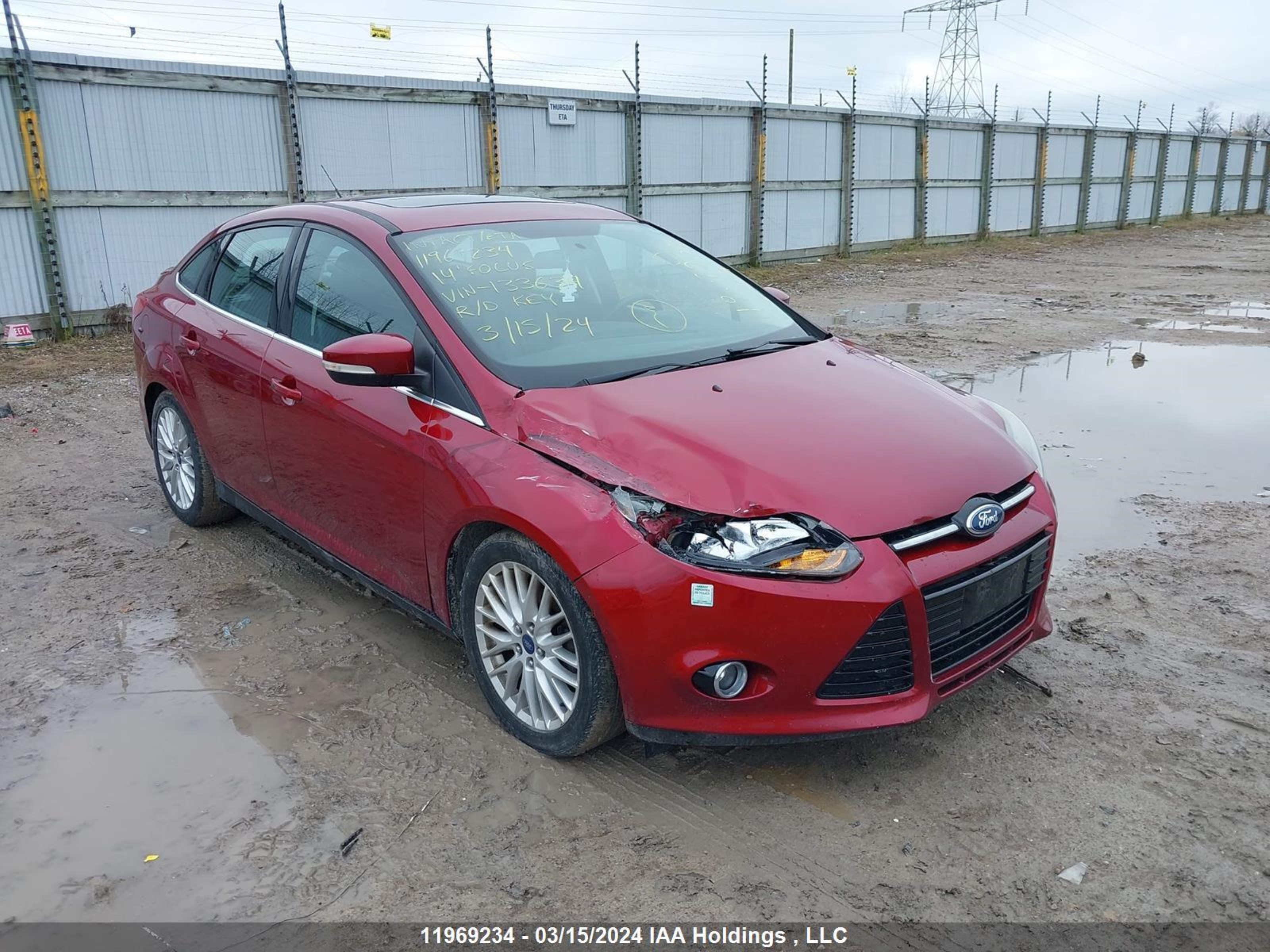 FORD FOCUS 2014 1fadp3j2xel133634