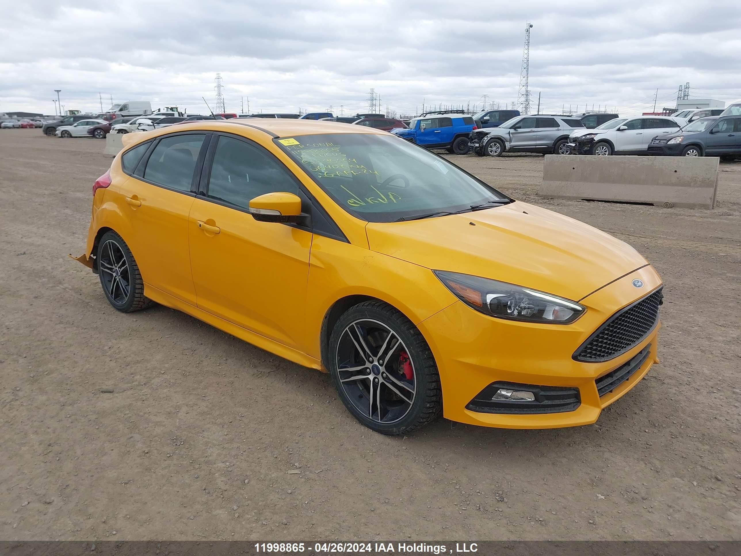 FORD FOCUS ST 2015 1fadp3l96fl296664