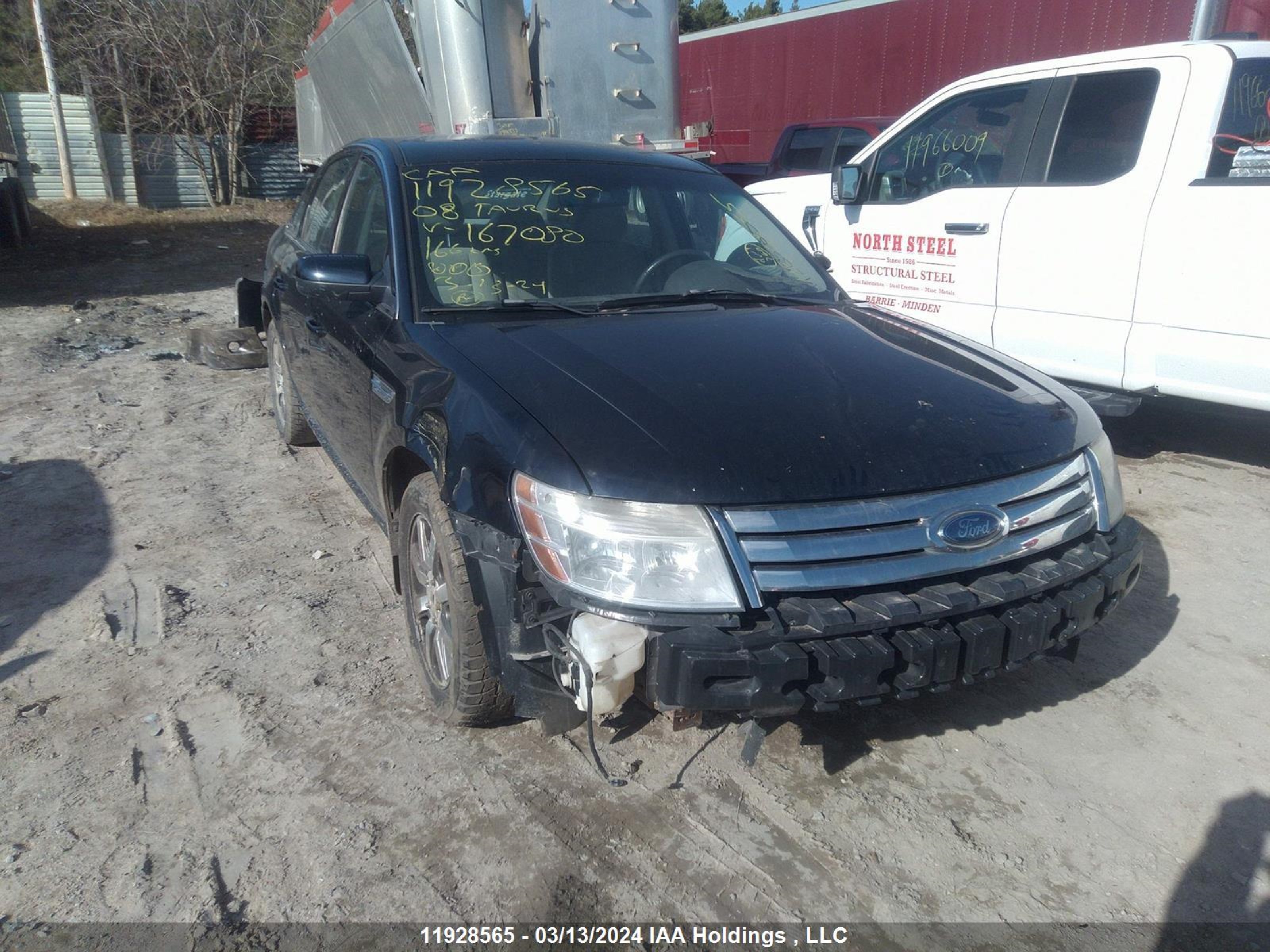 FORD TAURUS 2008 1fahp24wx8g167080