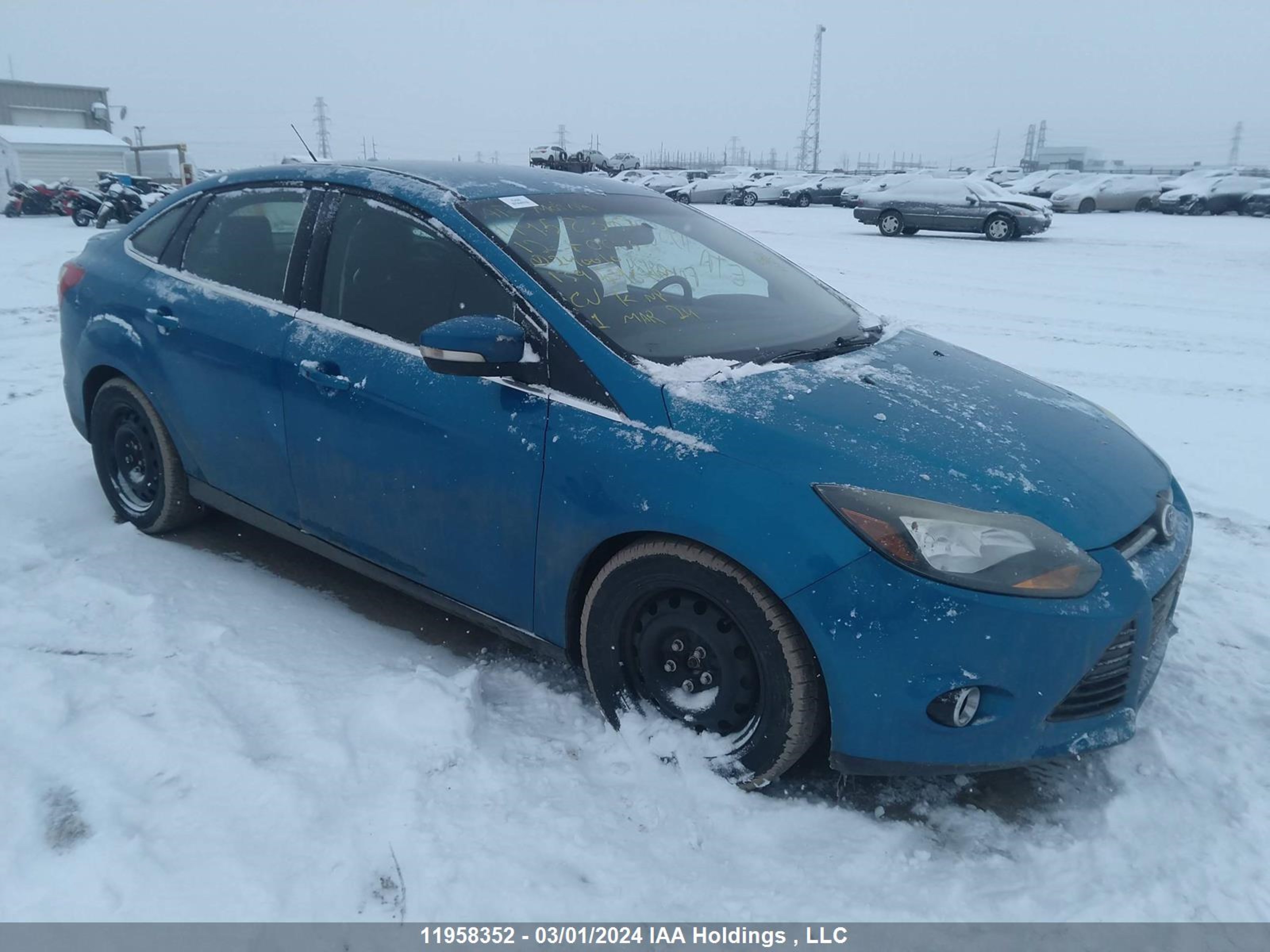 FORD FOCUS 2012 1fahp3j25cl240010