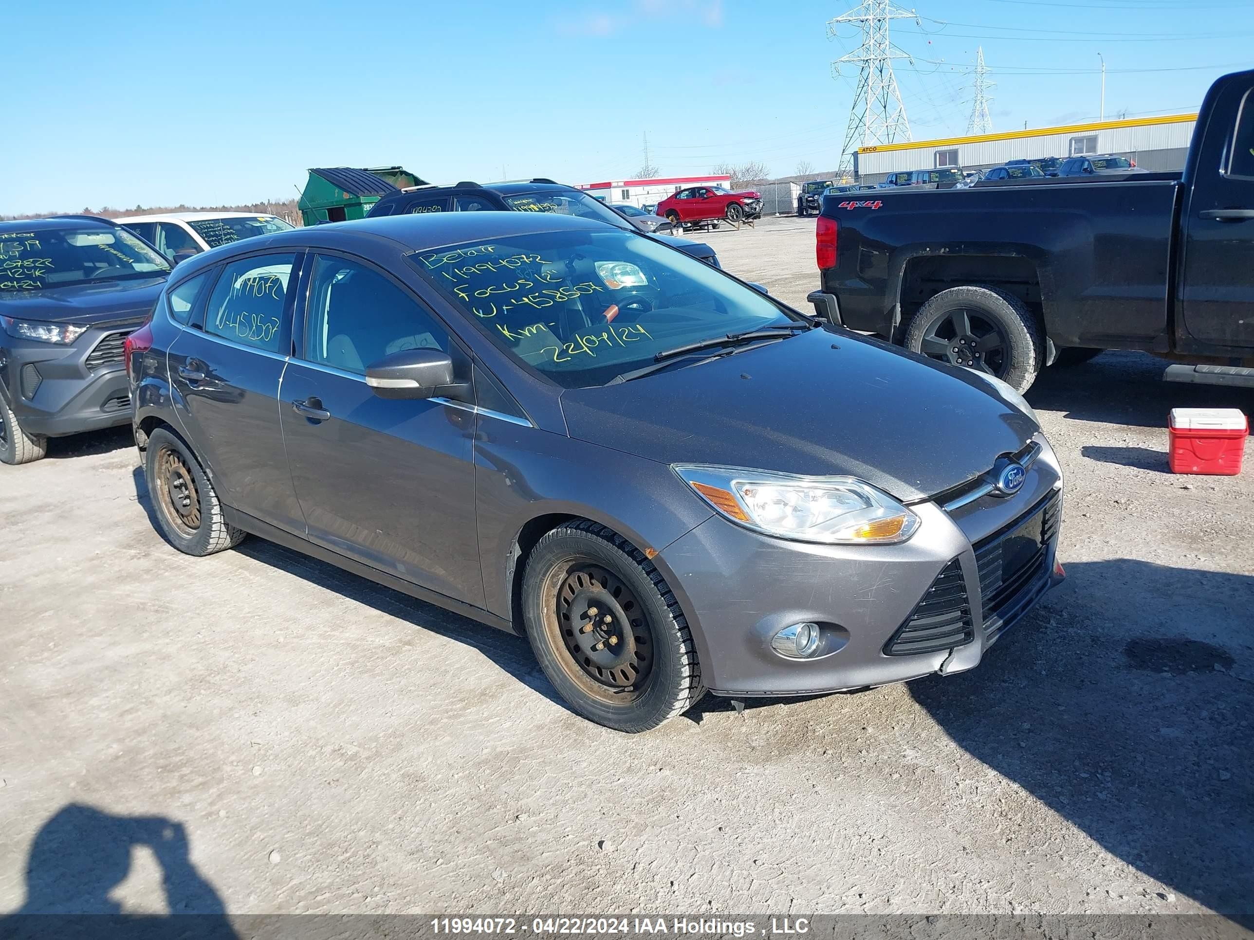 FORD FOCUS 2012 1fahp3m23cl458507