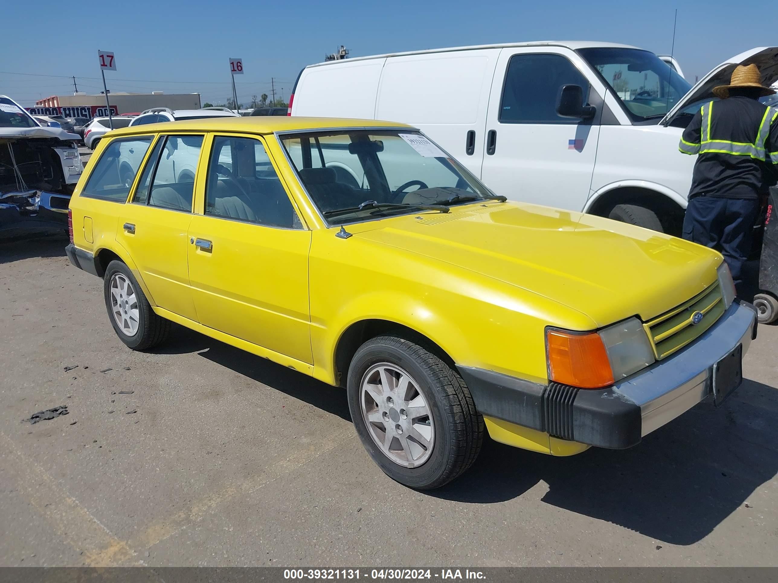 FORD ESCORT 1987 1fapp2894hw198203