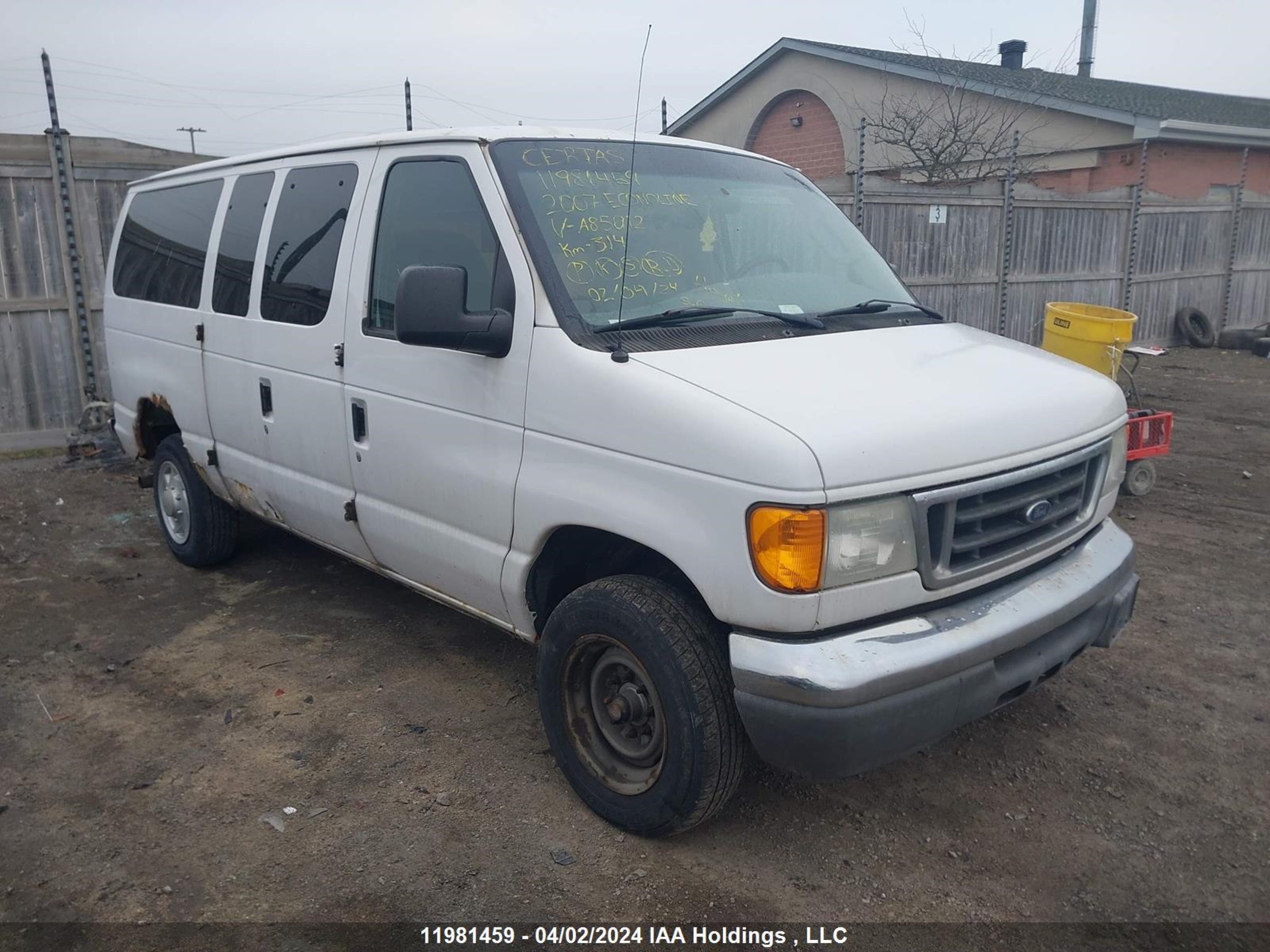 FORD ECONOLINE 2007 1fbne31l07da85012