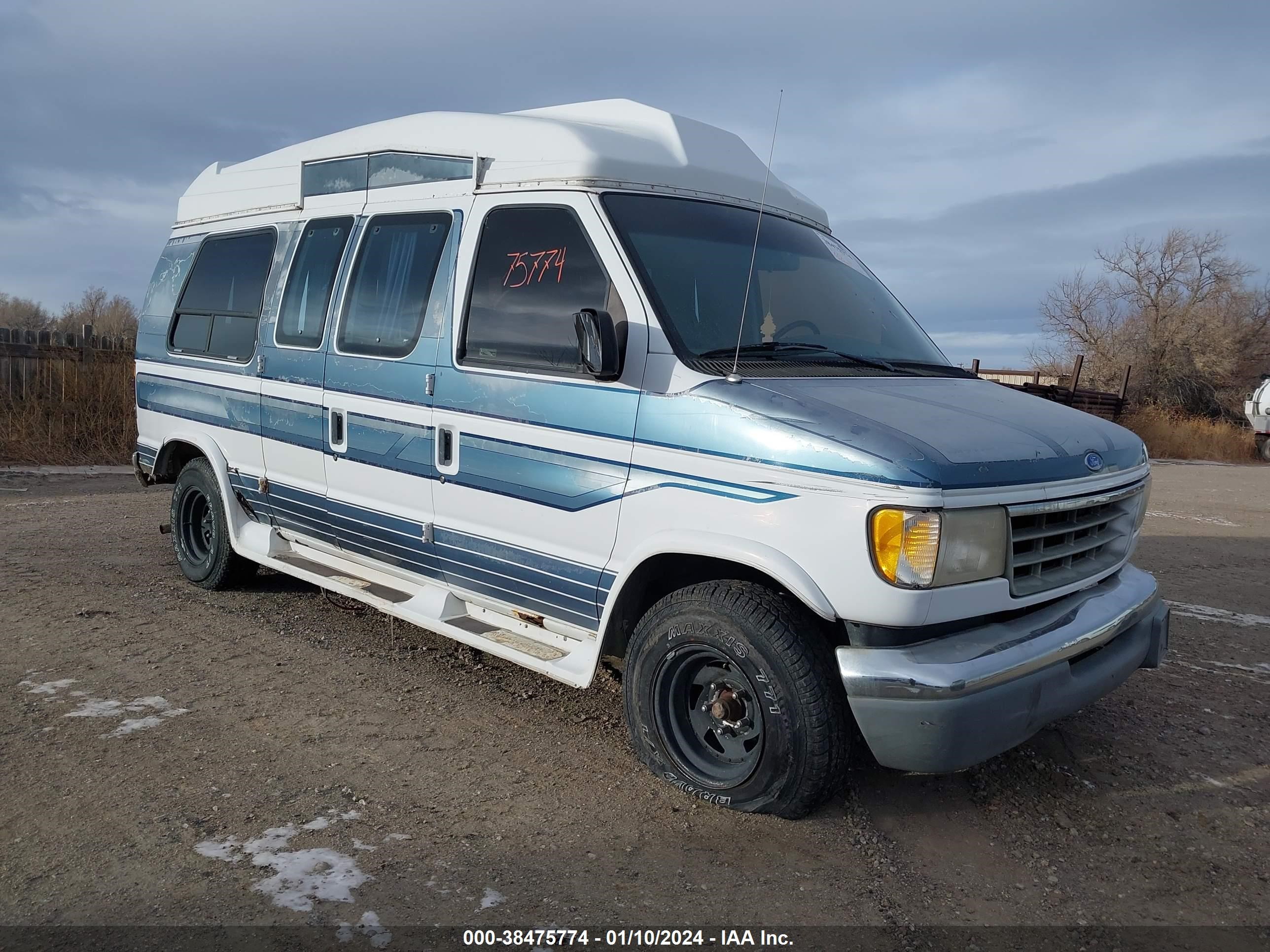 FORD ECONOLINE 1992 1fdee14n1nhb32529