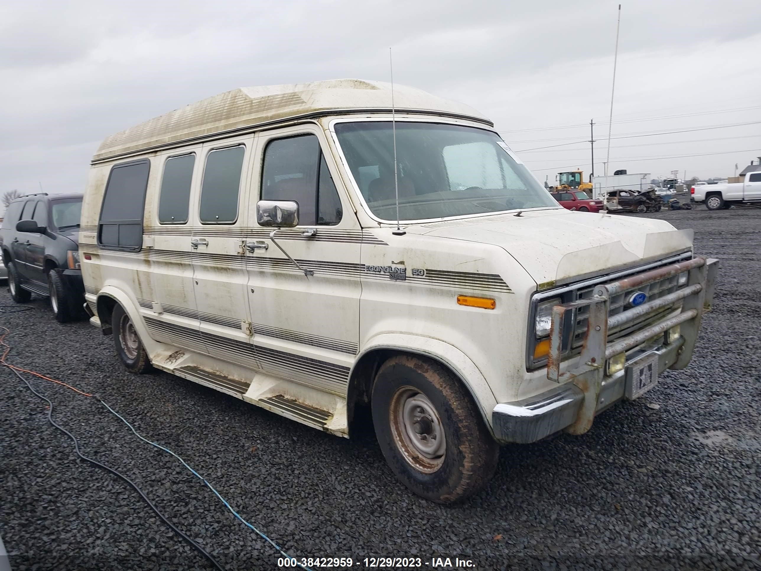 FORD ECONOLINE 1989 1fdee14n7khb73355