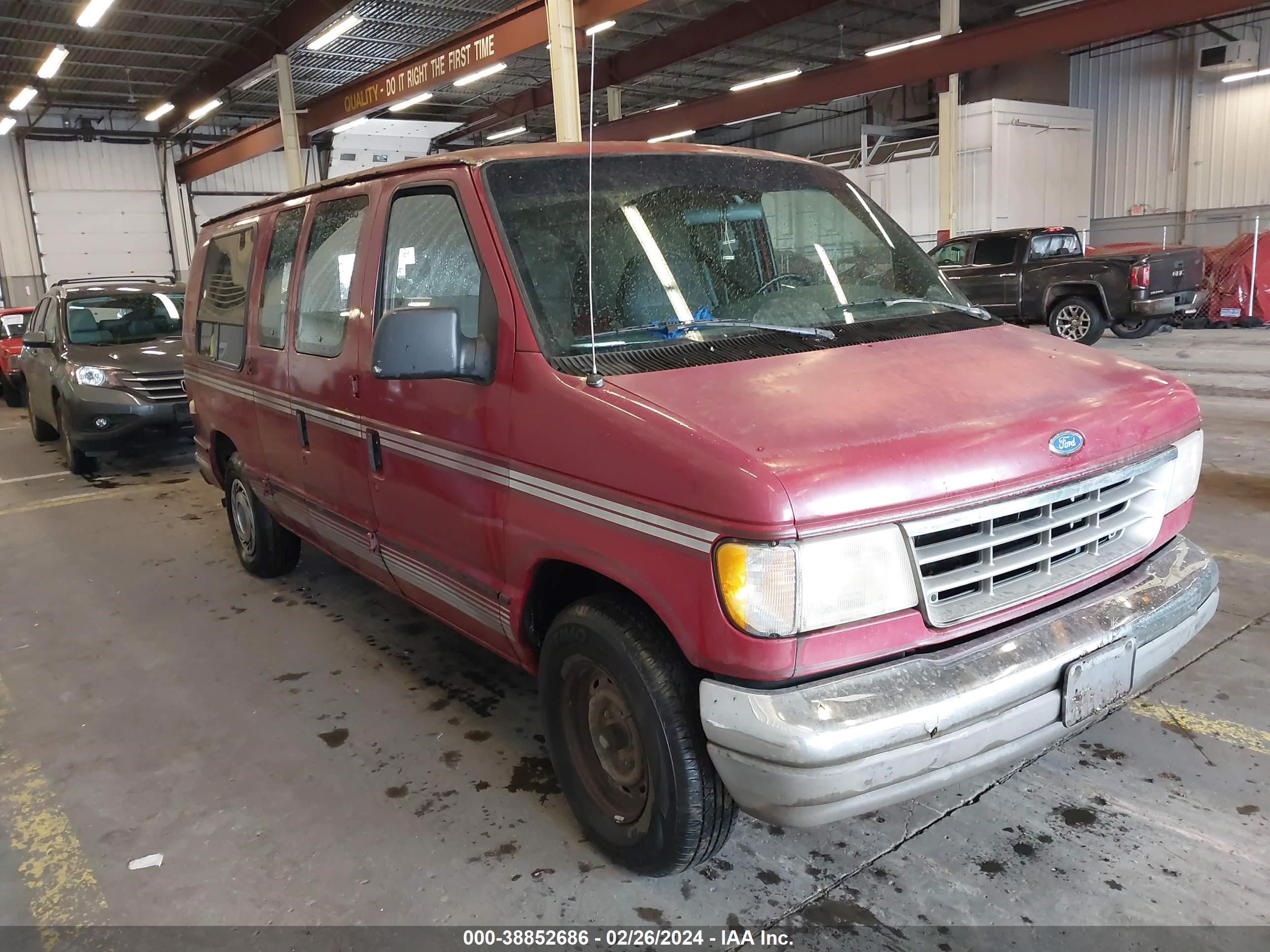 FORD ECONOLINE 1992 1fdee14n8nhb40434