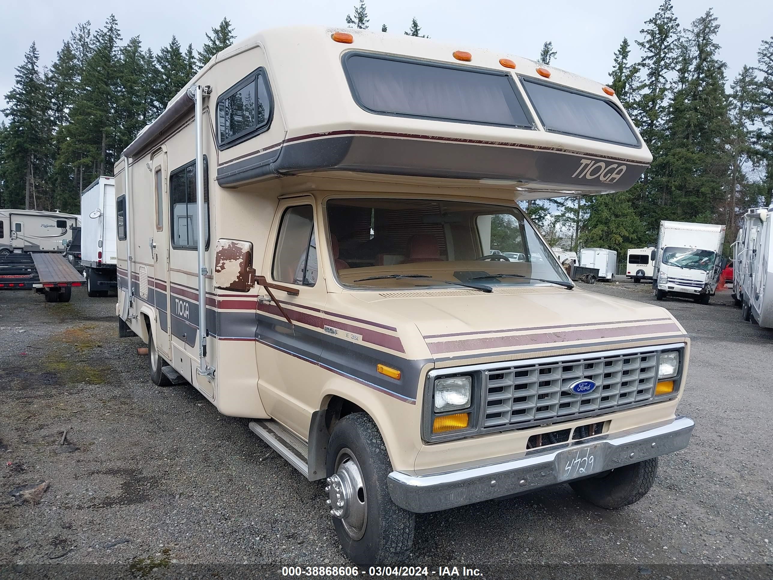 FORD ECONOLINE 1987 1fdke30l6hhb45395