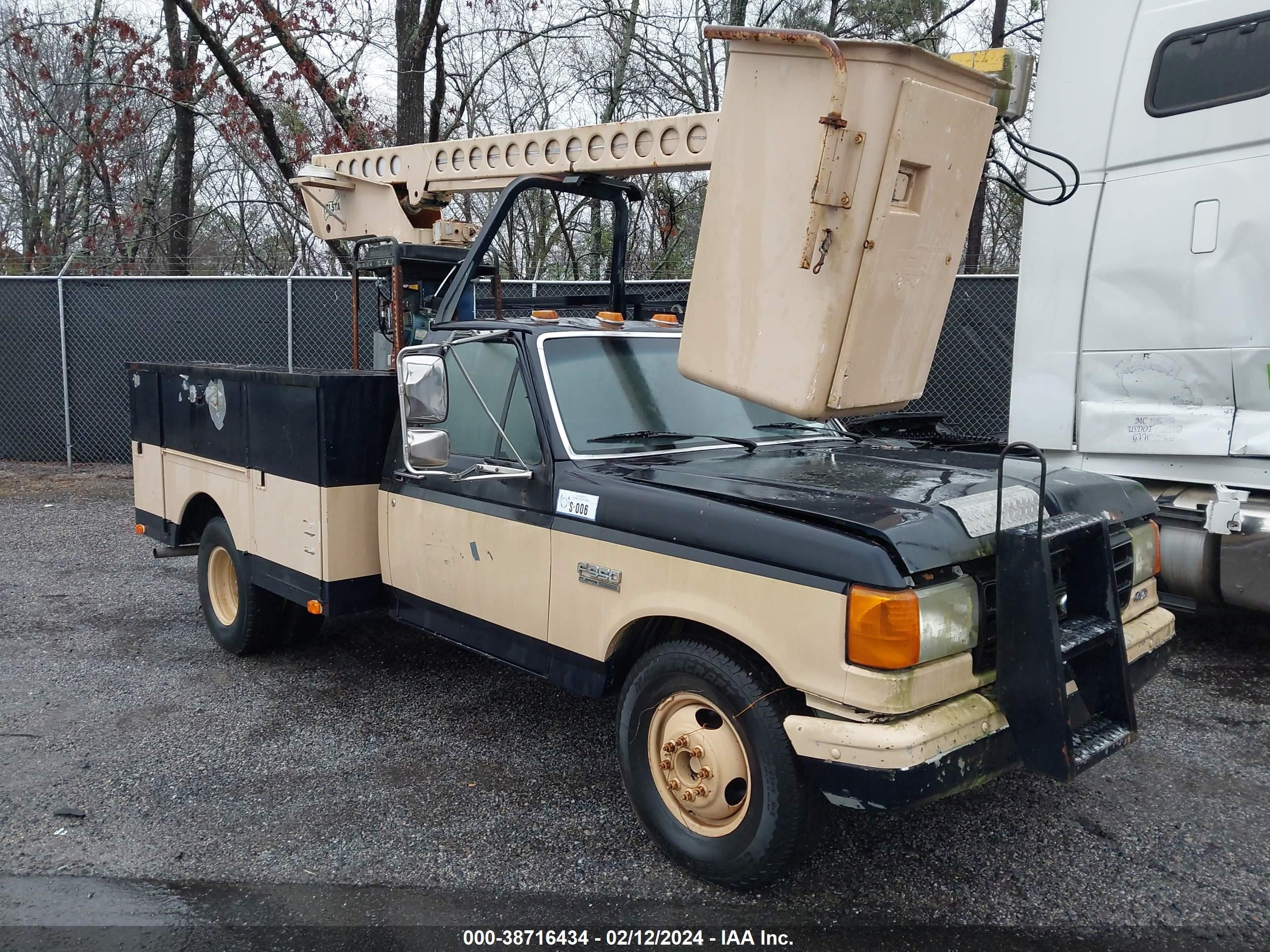 FORD F350 1987 1fdkf37l9hna47143