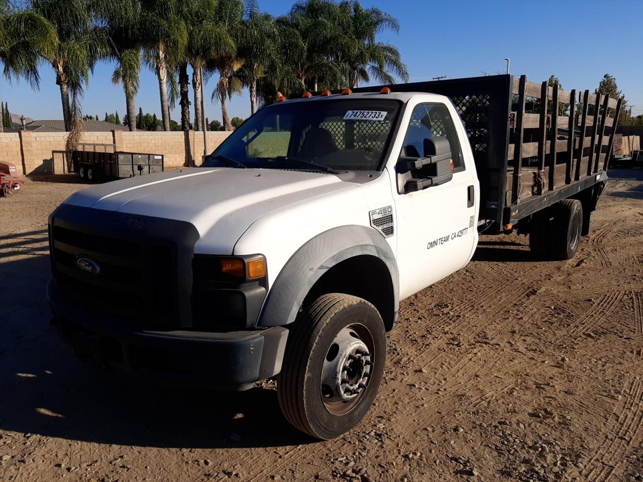 FORD F450 2008 1fdxf46y08ec07256