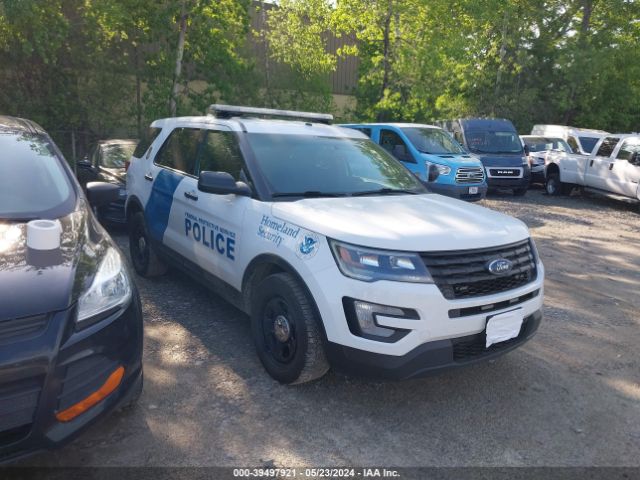 FORD UTILITY POLICE INTERCEPTOR 2017 1fm5k8ar0hgb72412